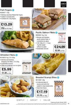 Preview of Booker Wholesale - Winter Catering News 2026 valid from 07.01.2026 | Page: 11 | Products: Salmon, Fish, Weight, Fish fingers