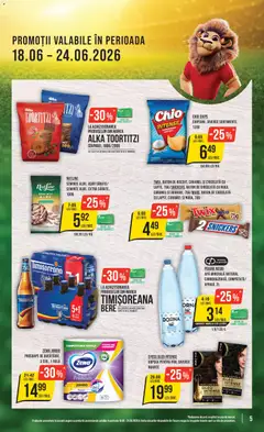 Ofertele Mega Image valabile de la 18.06.2026 | Pagină: 5 | Produse: Yazı tahtası kalemi, Ciocolată, Apă, Sare