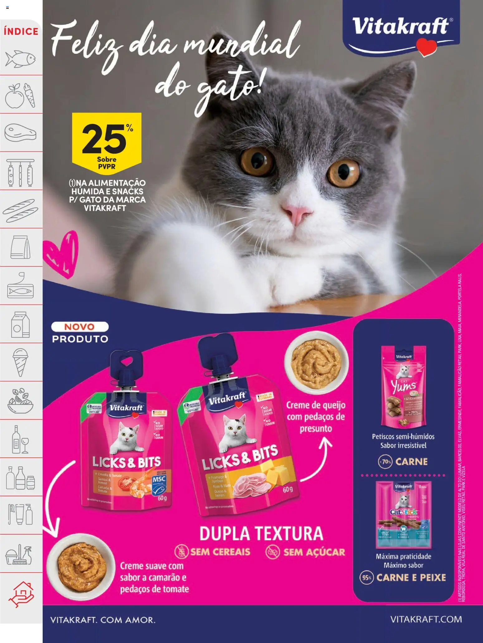 Continente folheto │ válido de 04/08/2026 | Página: 50 | Produtos: Presunto, Açúcar, Carne, Cereais