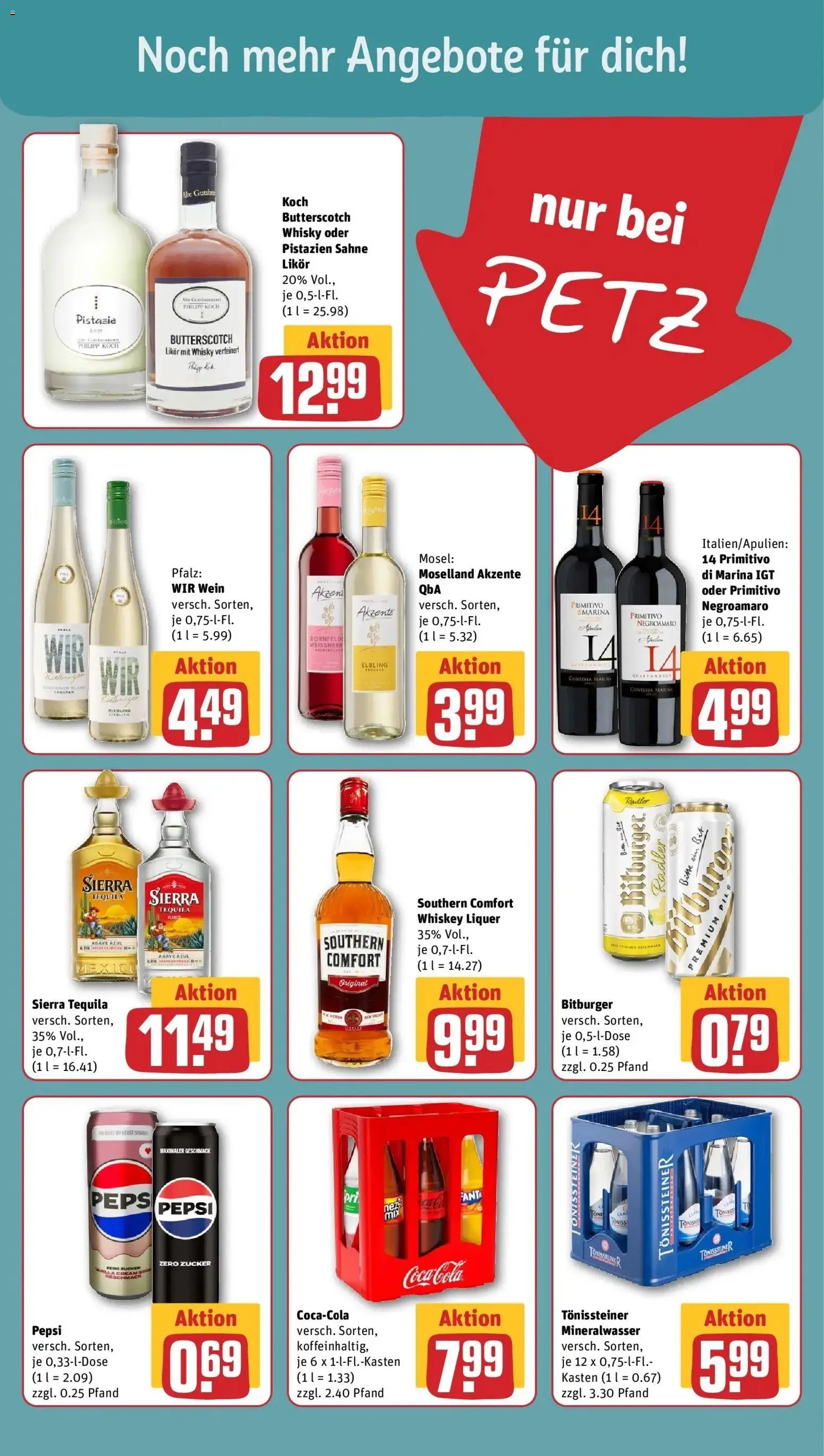 REWE Prospekt ab 05.10.2026 zum Blättern » Angebote | Seite: 17 | Produkte: Mineralwasser, Southern comfort, Wein, Sahne