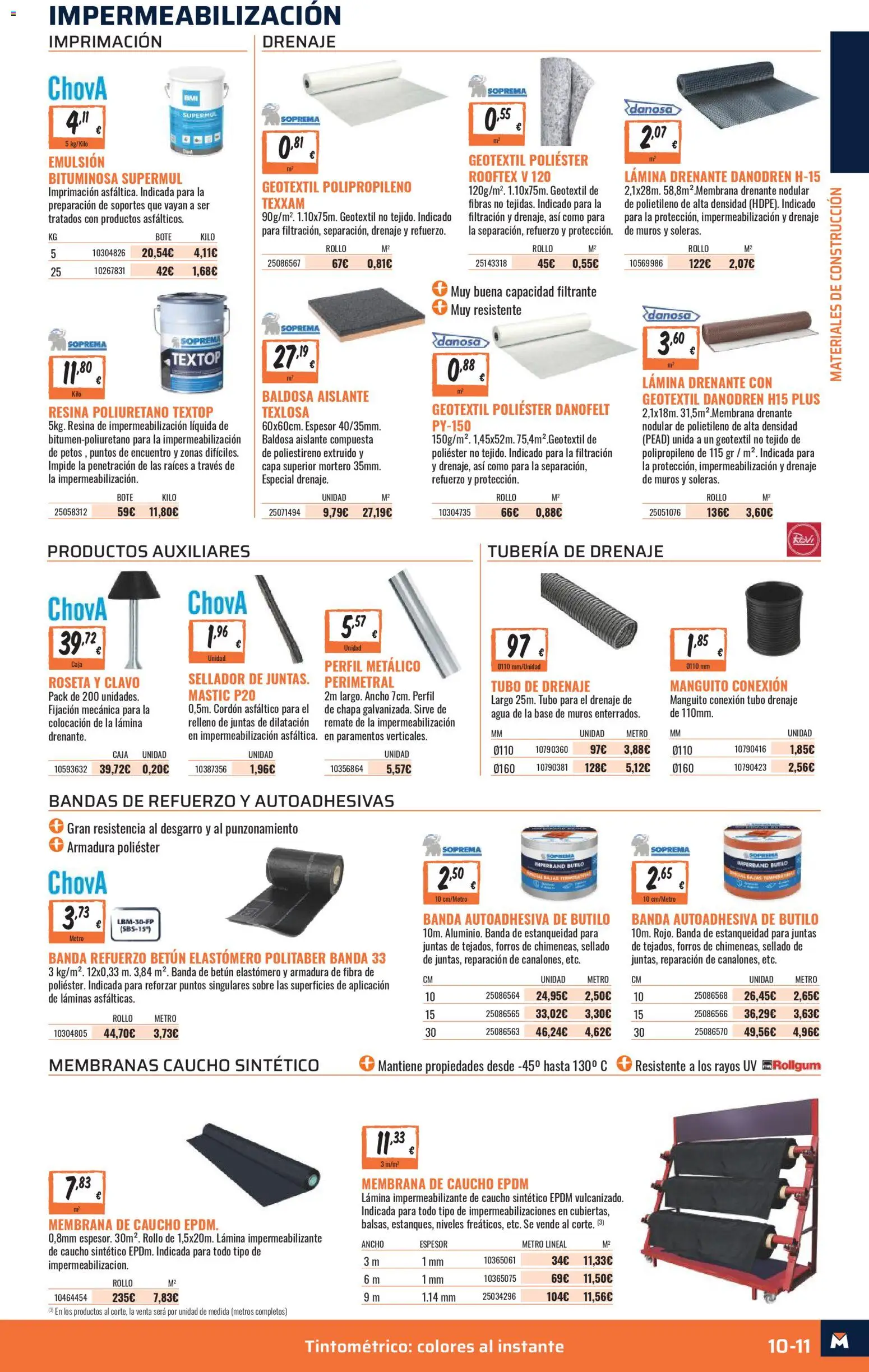 Obramat - Reformas Otono Imprenta Almacenes 04 Leganés 2026 │ válido desde el 09/10/2026 | Página: 11 | Productos: Agua, Caja