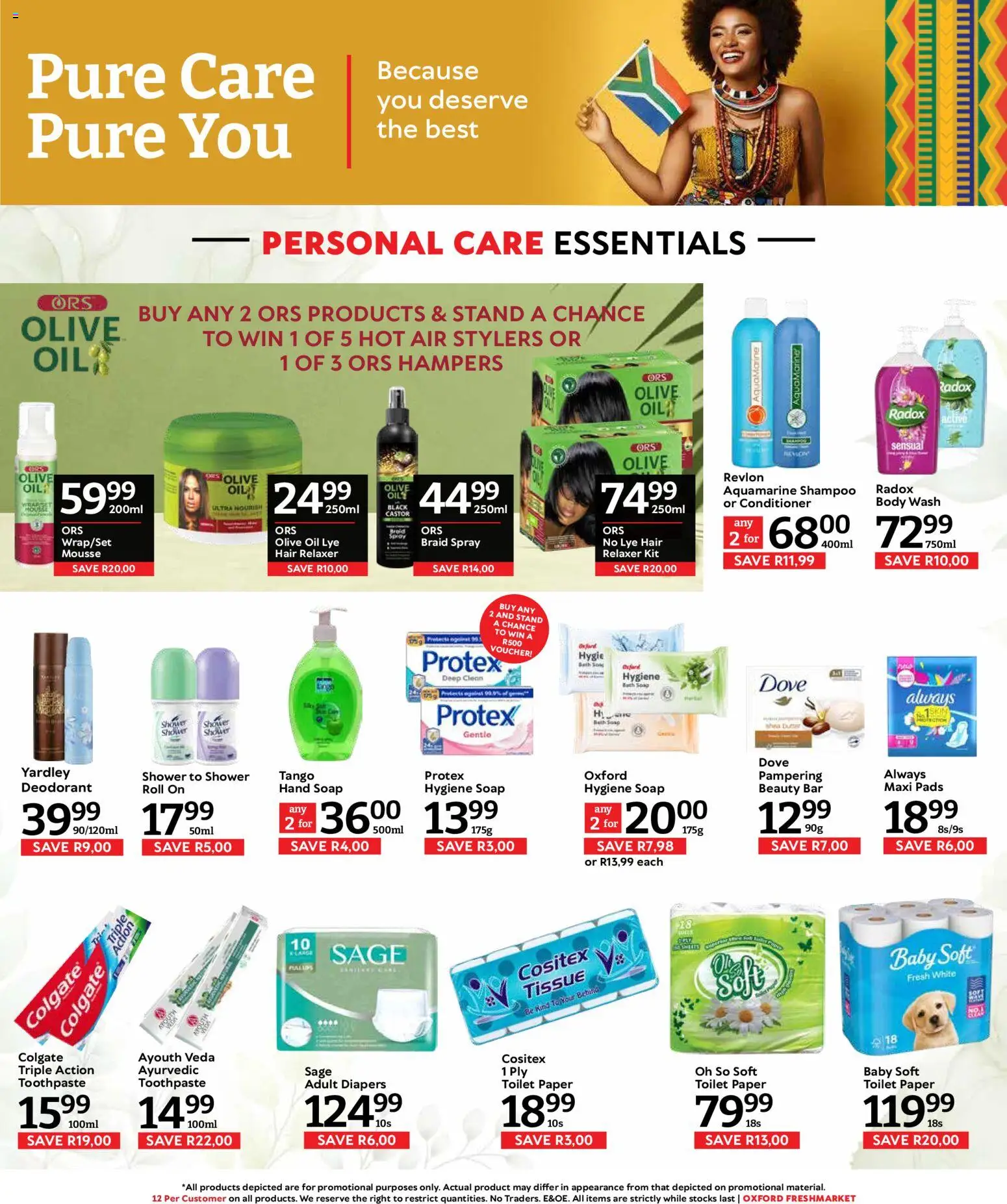 New Oxford Freshmarket catalogue – valid from 23/09/2026 | Page: 14 | Products: Diapers, Shower, Body wash, Toilet paper