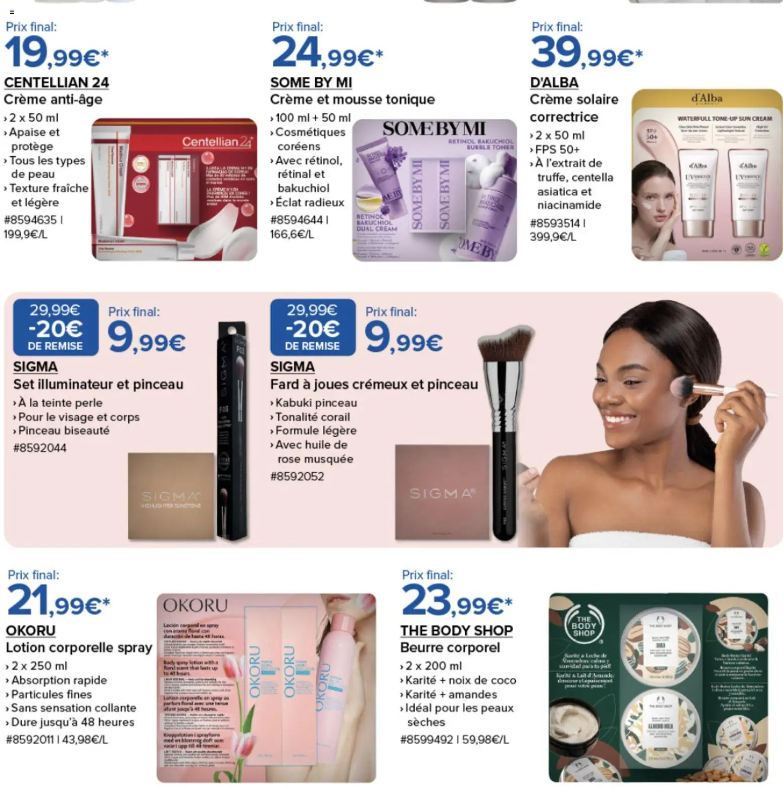 {H1} | Page: 3 | Produits: Body, Parfum, Beurre, Crème