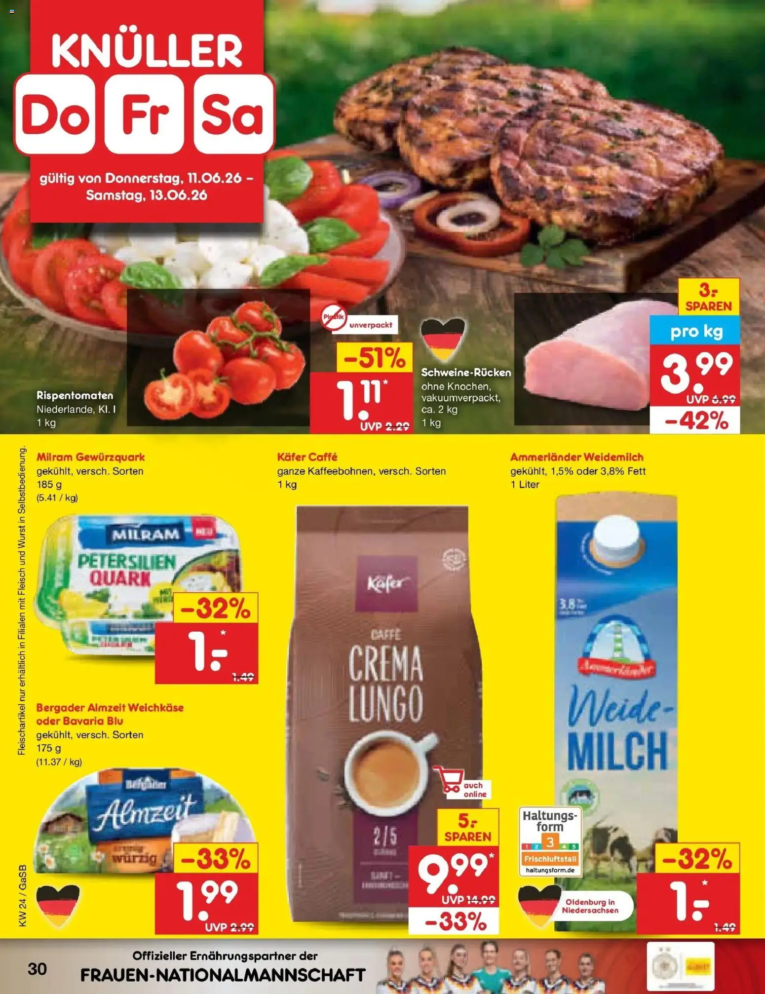 Netto Marken-Discount Prospekt Bremen-Lesum – gültig ab 08.06.2026 | Seite: 46 | Produkte: Quark, Milch, Milram, Fleisch