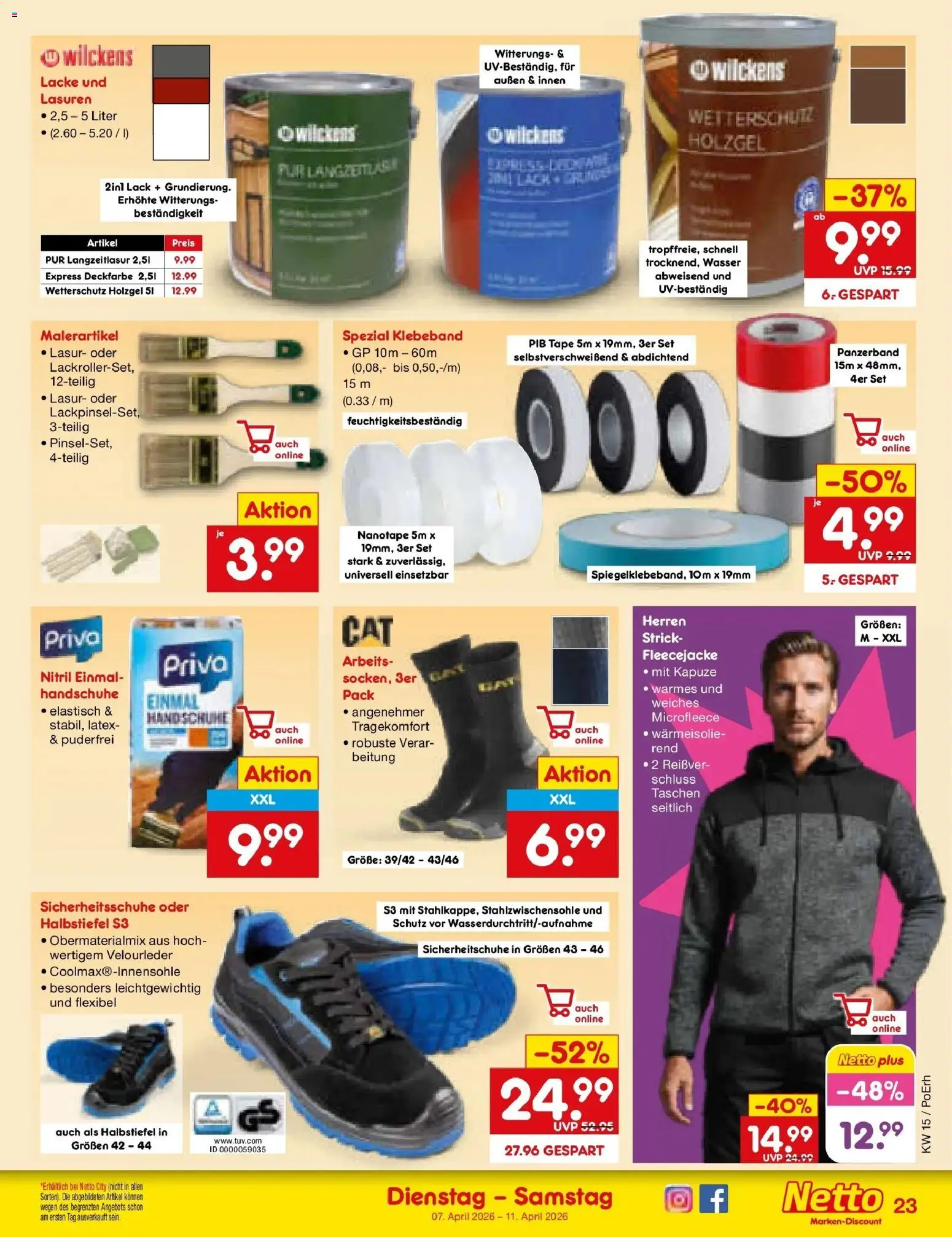 Netto Marken-Discount Prospekt München	 – gültig ab 07.04.2026 | Seite: 33 | Produkte: Wasser, Handschuhe
