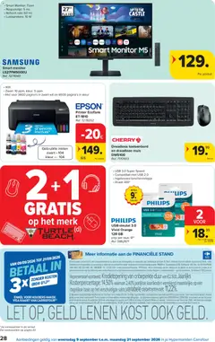 Carrefour folder week 37 - Voorbeeld van een folder van Carrefour, geldig van 09/09/2026 | Pagina: 28 | Producten: Boek, Monitor, Printer, Usb