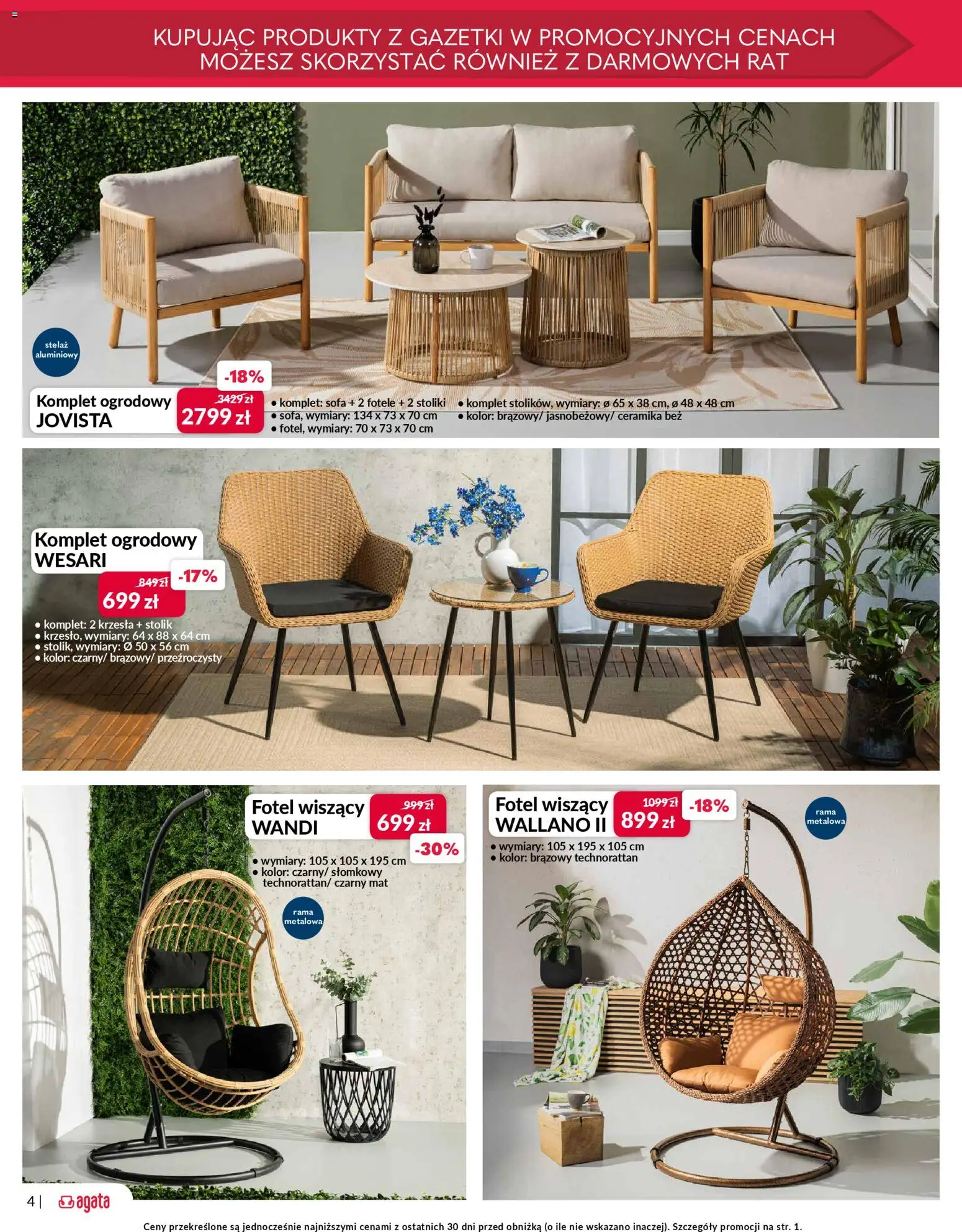 Salony Agata gazetka od 09.04.2026 | Strona: 4 | Produkty: Sofa, Fotel