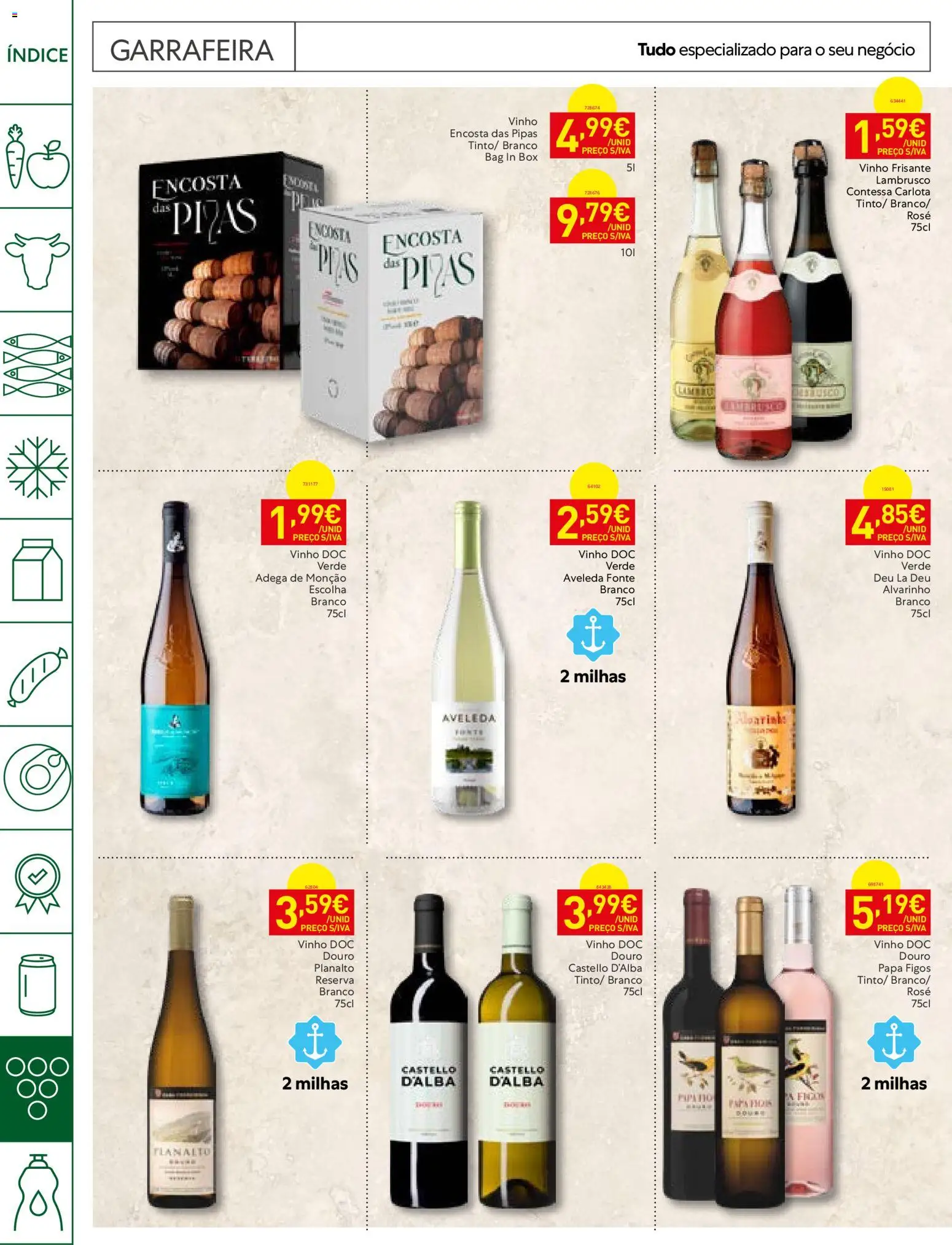Recheio folheto Horeca │ válido de 06/10/2026 | Página: 24 | Produtos: Figos, Castello d'Alba, Papa, Vinho