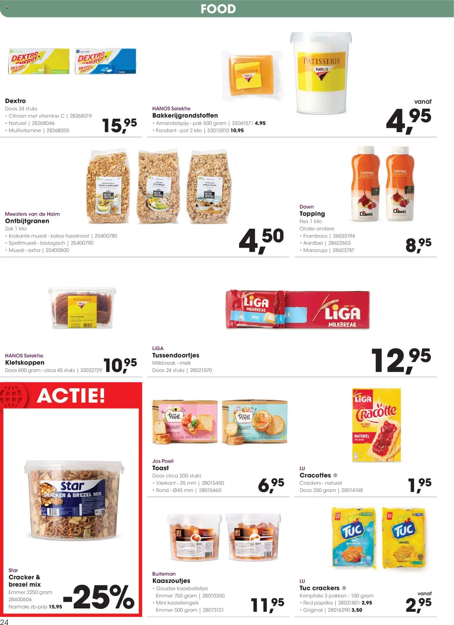 {H1} | Pagina: 24 | Producten: Citroen, Toast, Zak, Muesli