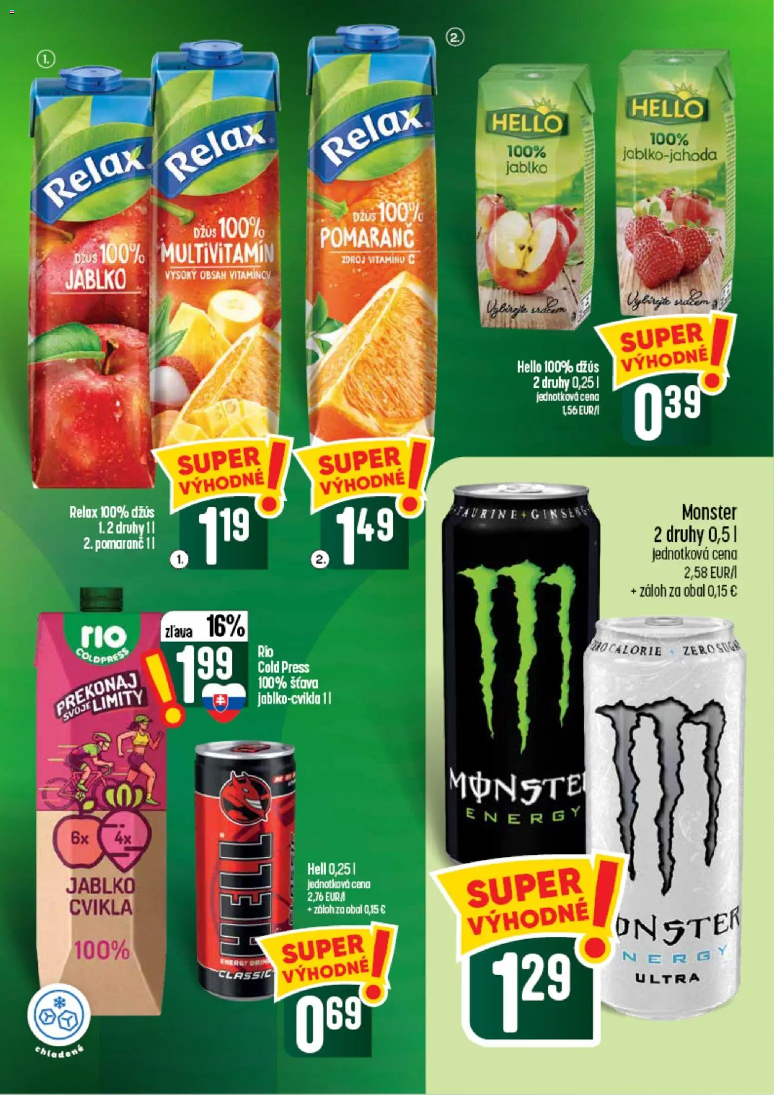 Nové COOP Jednota akcie – leták je platný od 10.09.2026 | Strana: 49 | Produkty: Multivitamín, Džús, Cvikla, Šťava