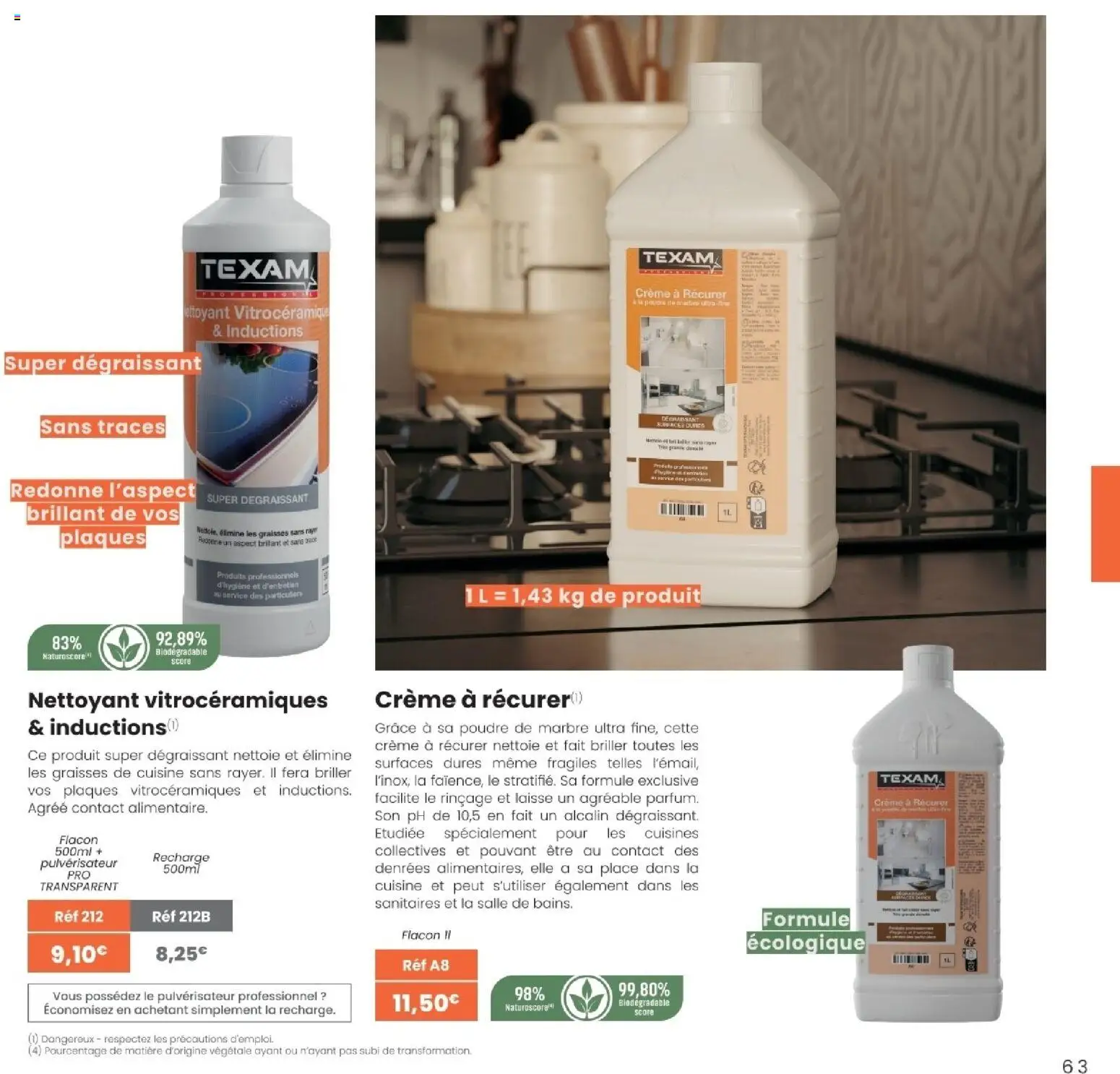 {H1} | Page: 63 | Produits: Poudre, Crème