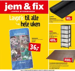 Forhåndsvisning av Jem & Fix kundeavis gyldig fra 16/08/2026
