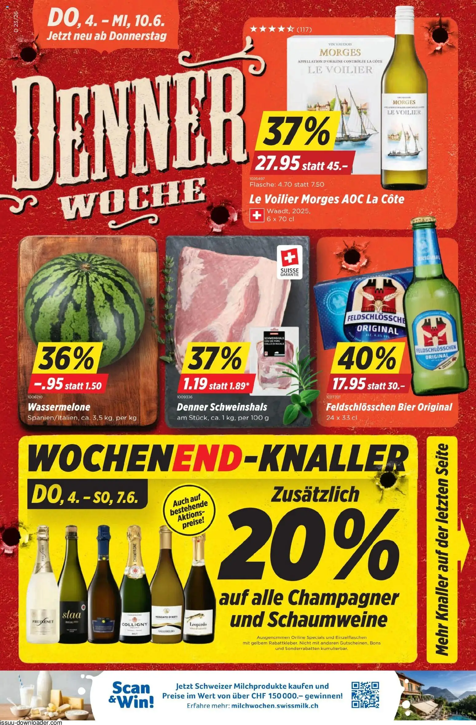 Denner aktionen – gültig ab 04.06.2026 | Seite: 1 | Produkte: Bier, Wassermelone