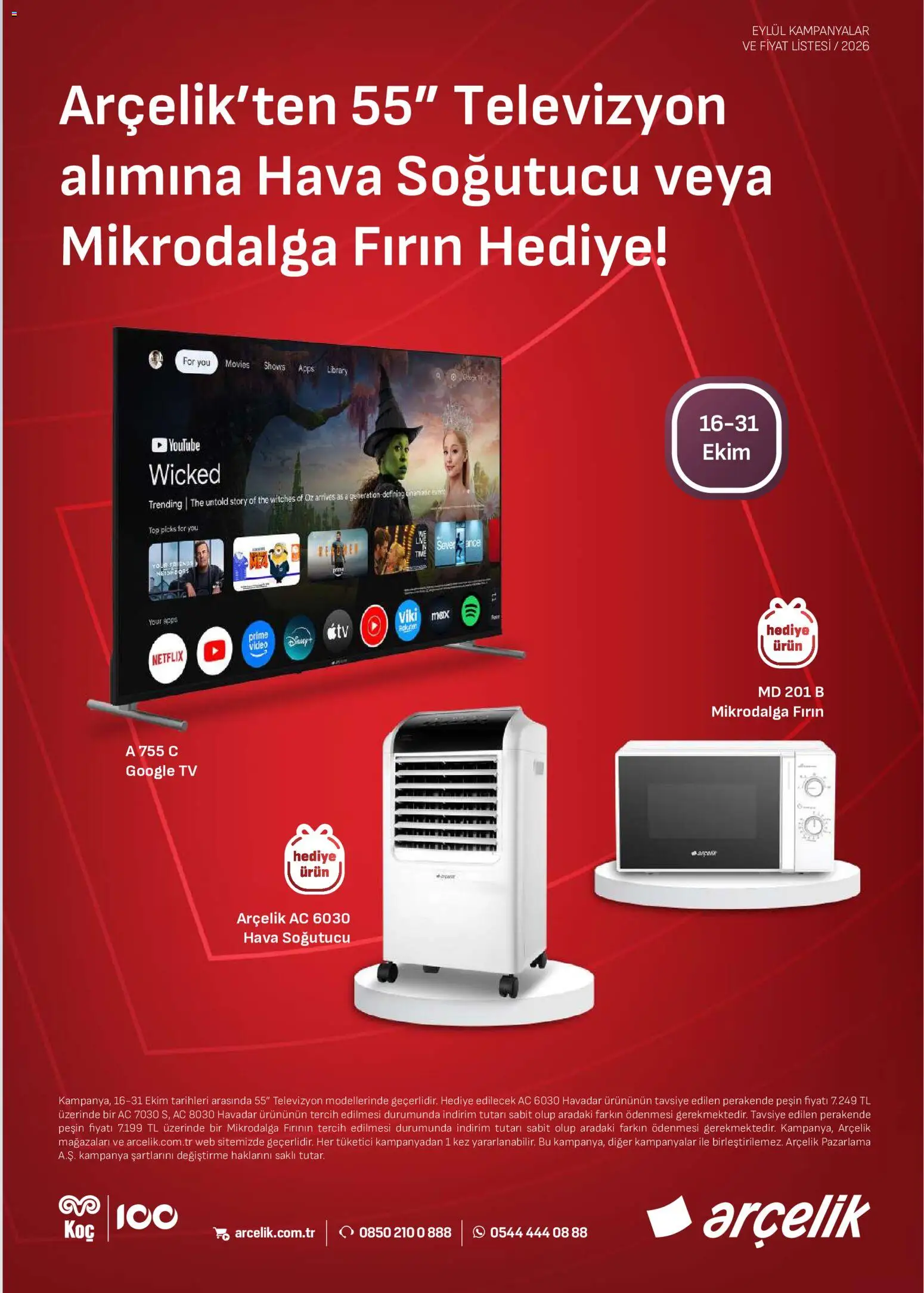 Arçelik - Ankastre Kataloğu - 16 Ekim 2026 tarihinden itibaren geçerlidir | Sayfa: 3 | Ürünler: TV, Televizyon, Video, Mikrodalga fırın