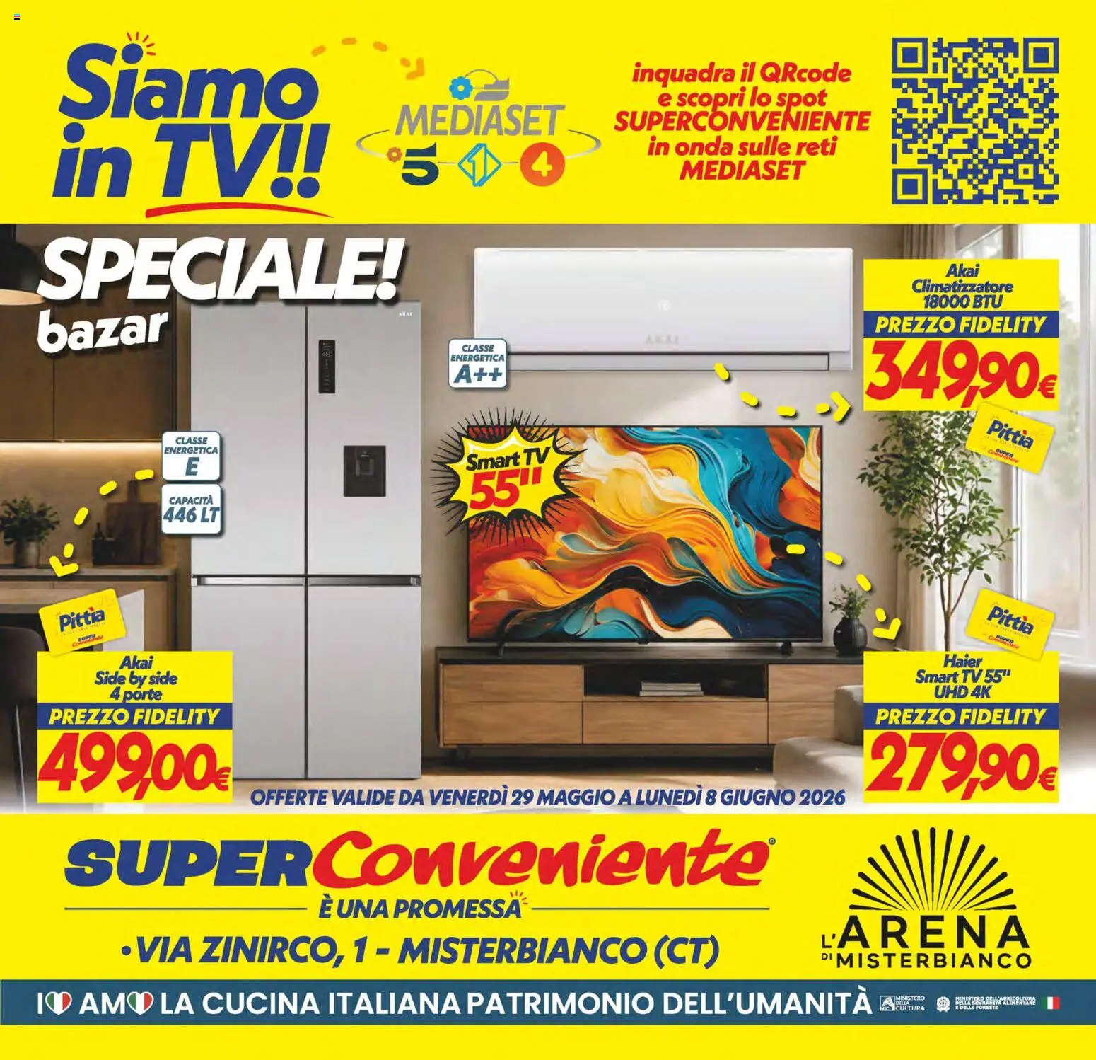 Volantino SuperConveniente del 29.05.2026 | Pagina: 26 | Prodotti: Climatizzatore, smart TV, TV