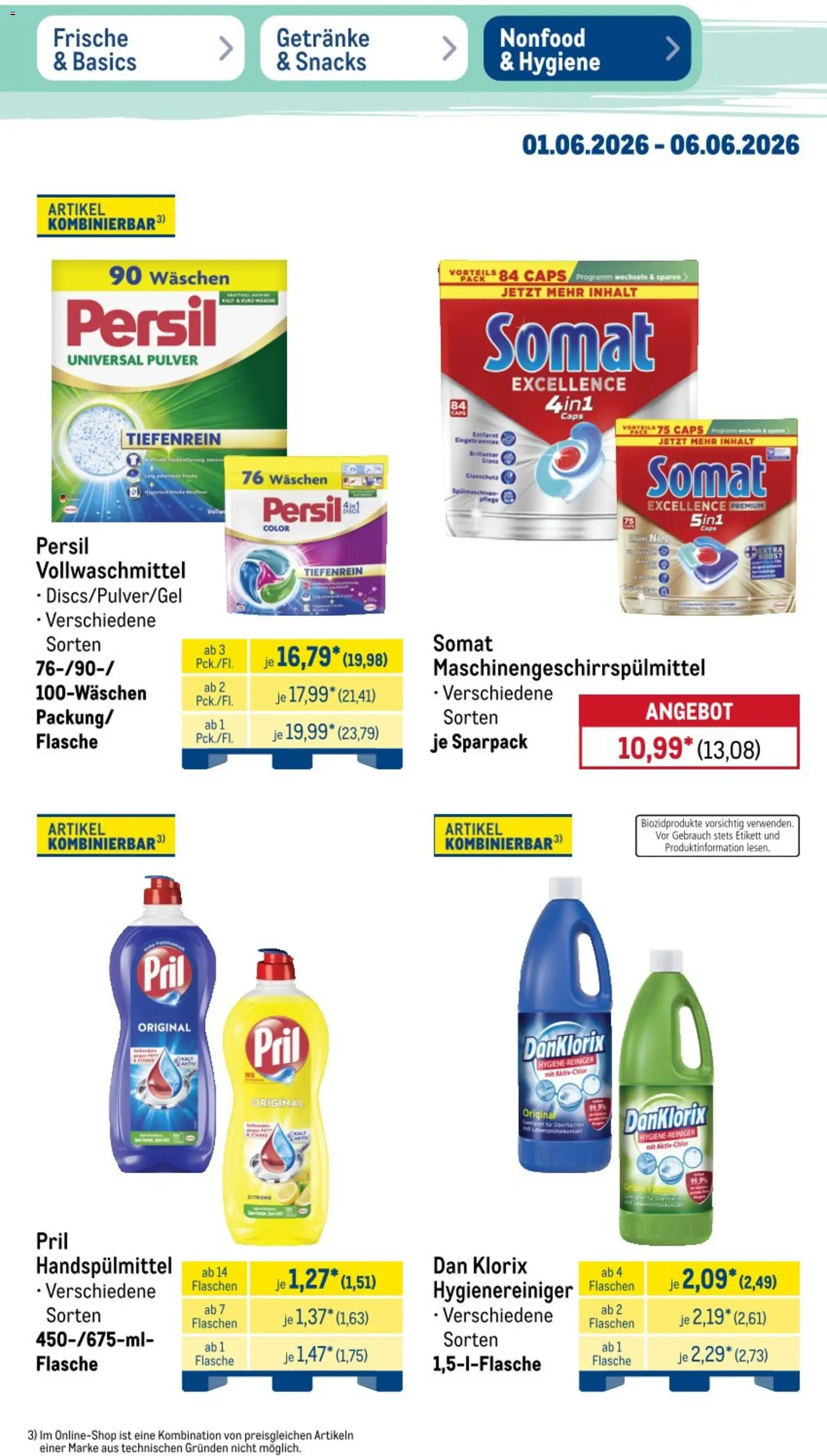 Metro NonFood-Angebote – gültig ab 01.06.2026 | Seite: 2 | Produkte: Zitrone, Pril, Persil