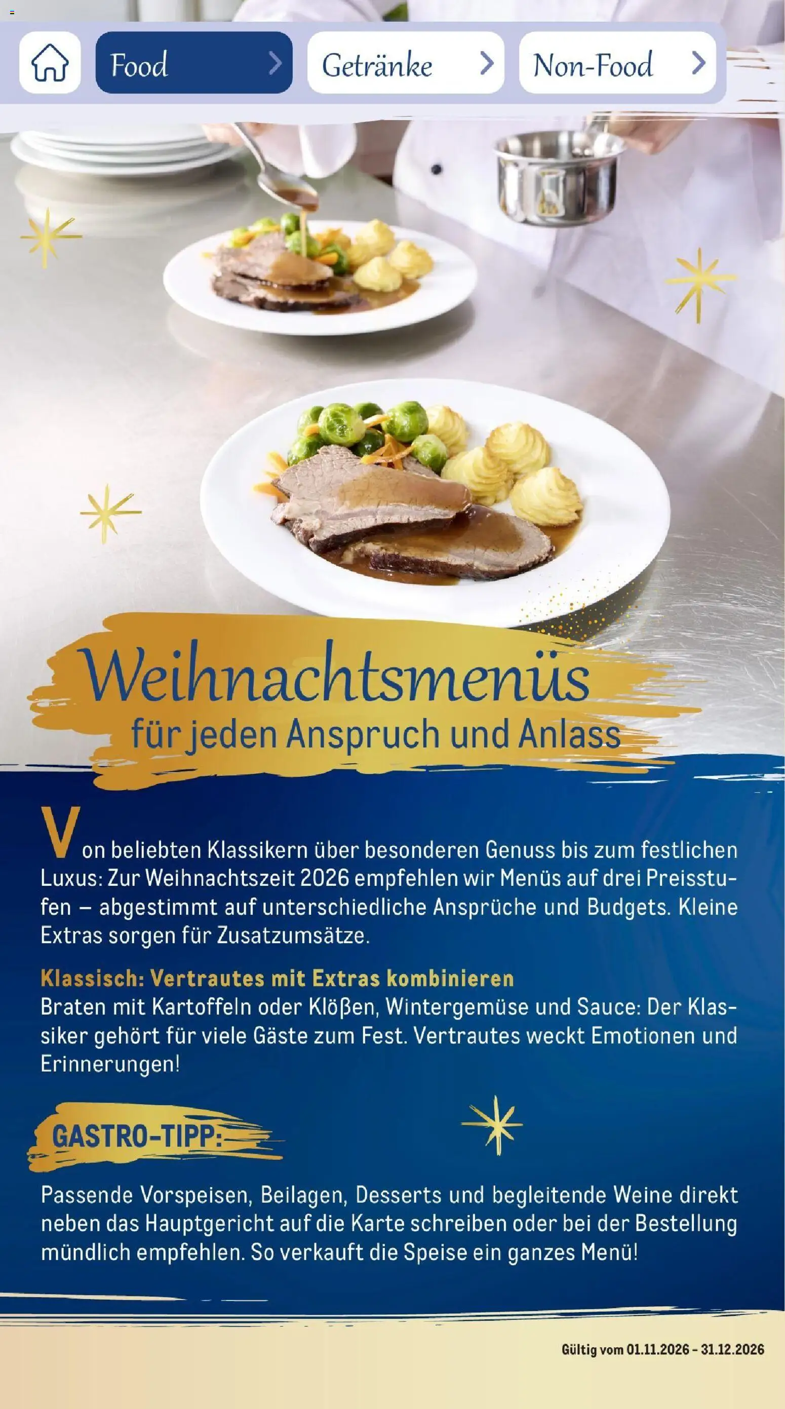 Metro Saisonkatalog Festtage voller Genuss – gültig ab 01.11.2026 | Seite: 14 | Produkte: Kartoffeln