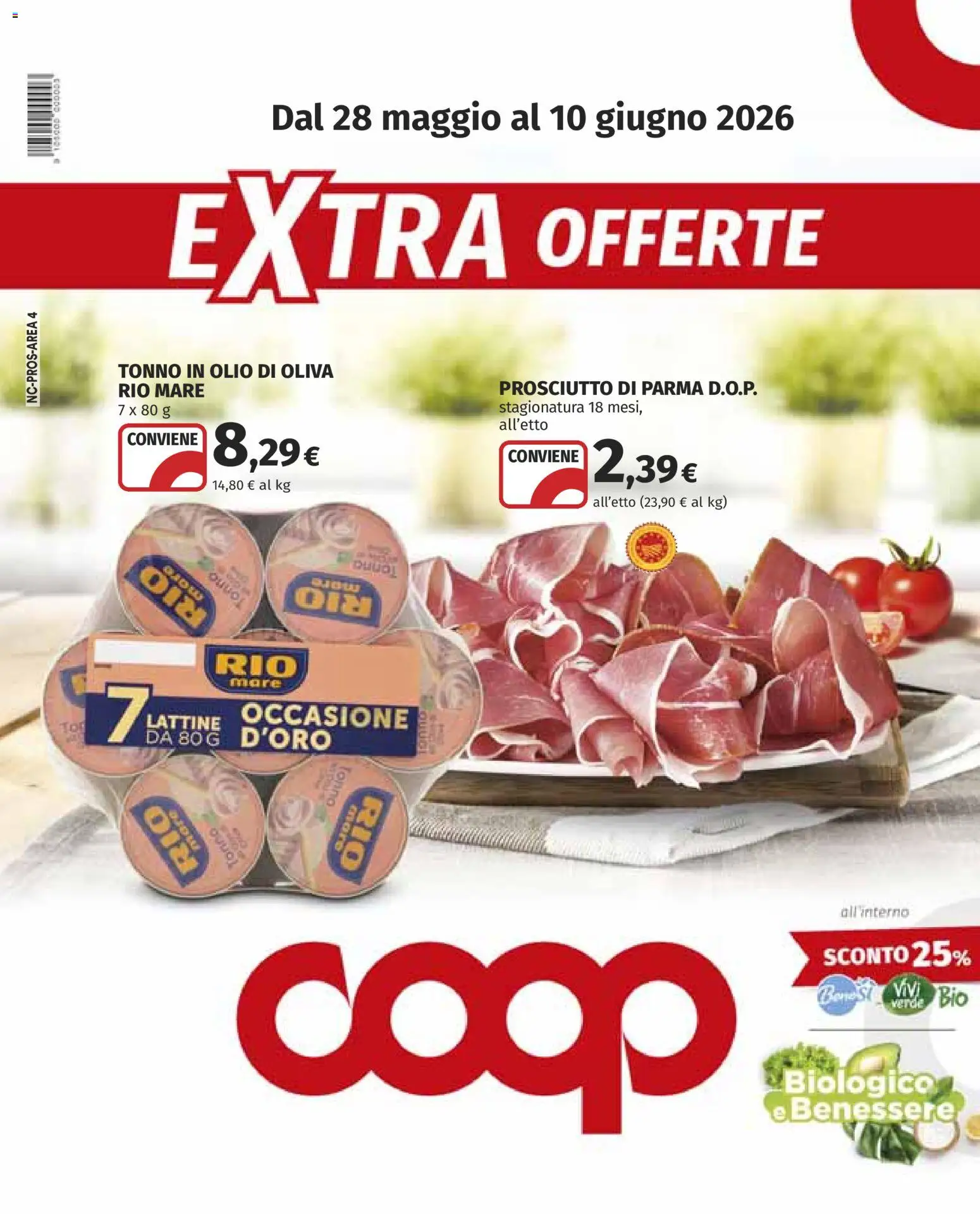 Volantino COOP del 28.05.2026 | Pagina: 1 | Prodotti: Prosciutto di Parma, Olio, Prosciutto, Olio di Oliva