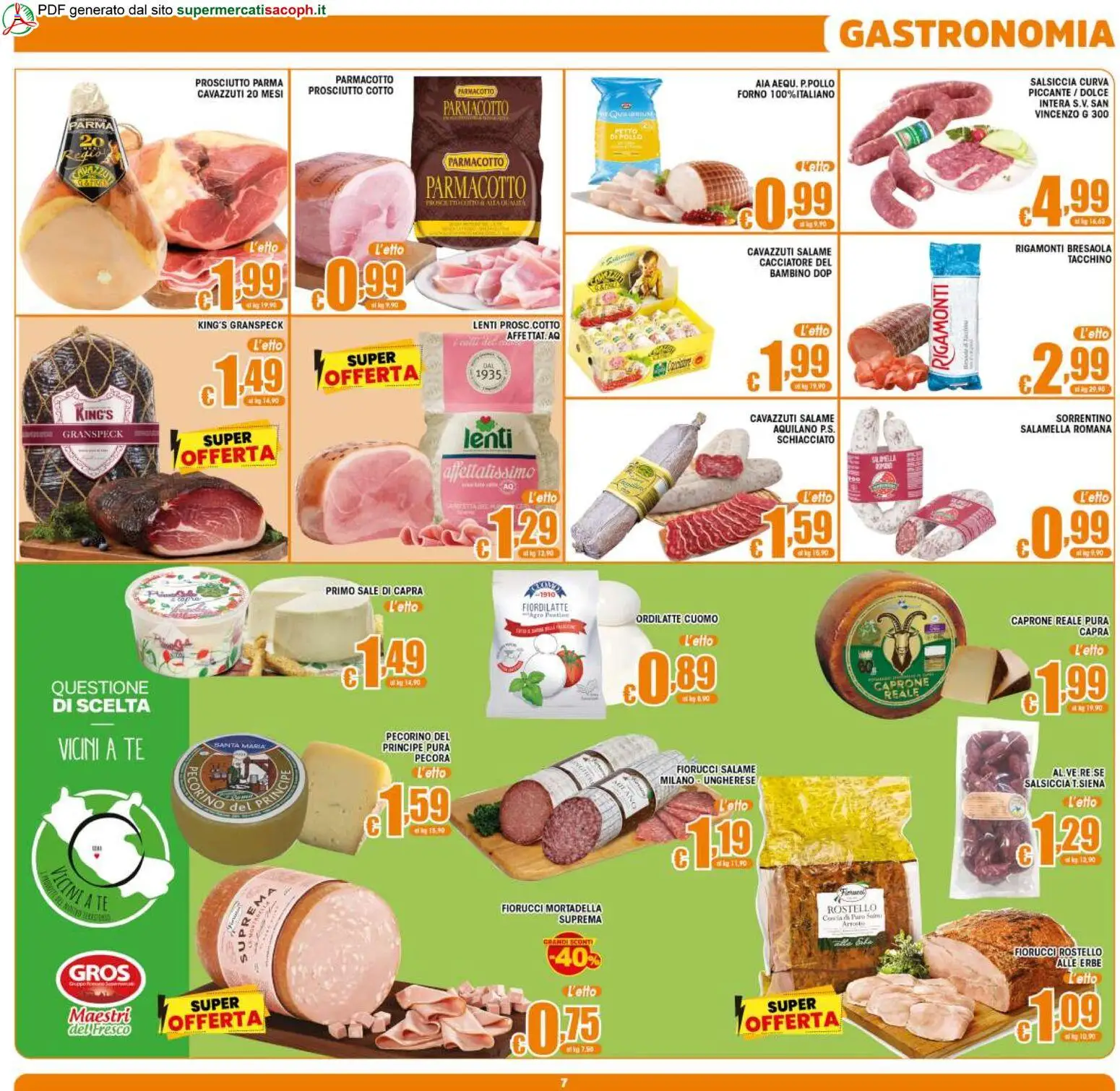 Volantino Sacoph del 02/09/2026 | Pagina: 7 | Prodotti: Sale, Salsiccia, Mortadella, Lenti