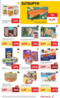 Rimi leidinys galioja nuo 12.05.2026 | Puslapis: 15 | Prekių: Salotos, Silkė, Lašišos, Ikrai