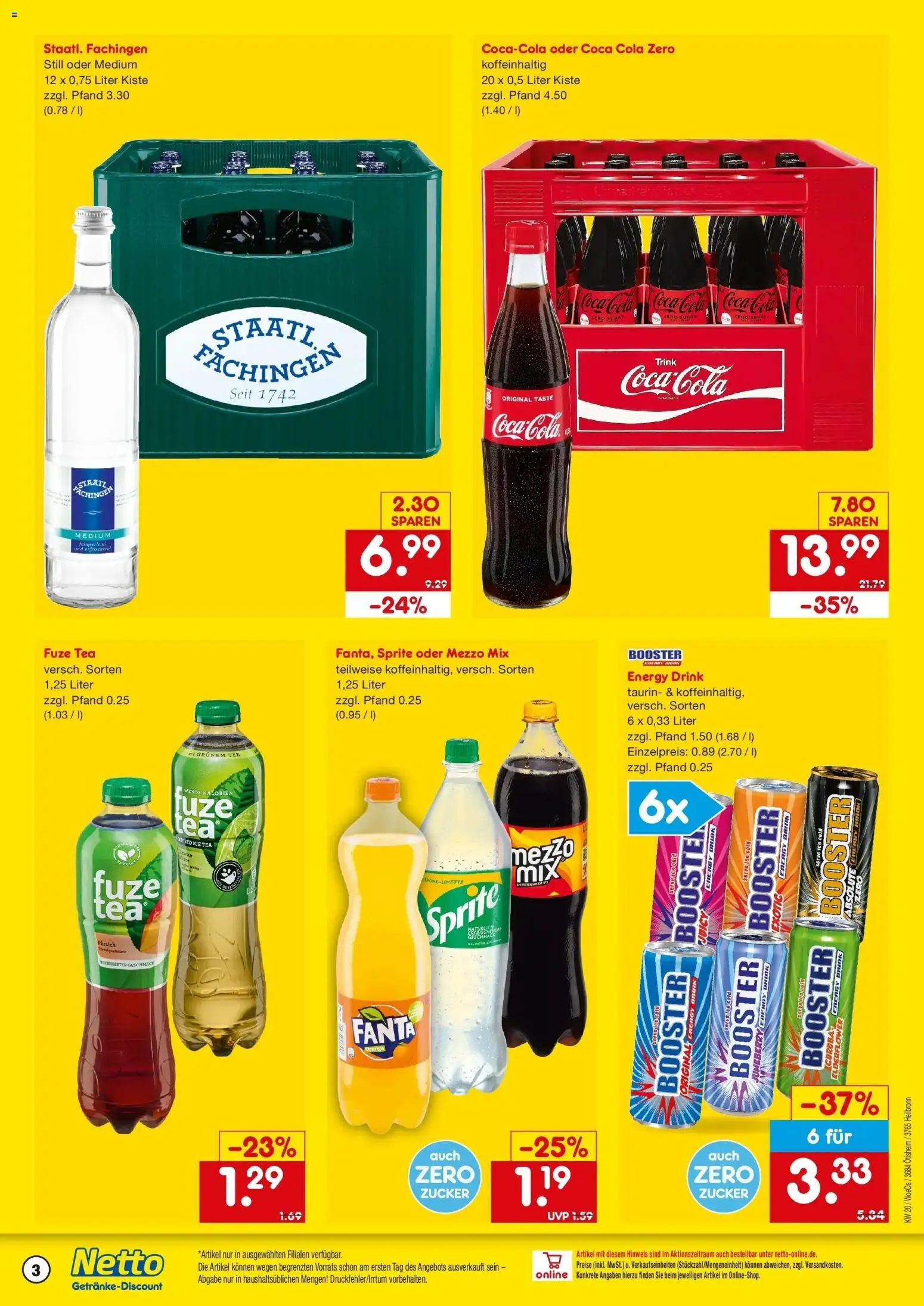 Netto Marken-Discount Prospekt Heilbronn	 – gültig ab 10.05.2026 | Seite: 3 | Produkte: Mezzo mix, Sprite, Zucker, Coca cola zero