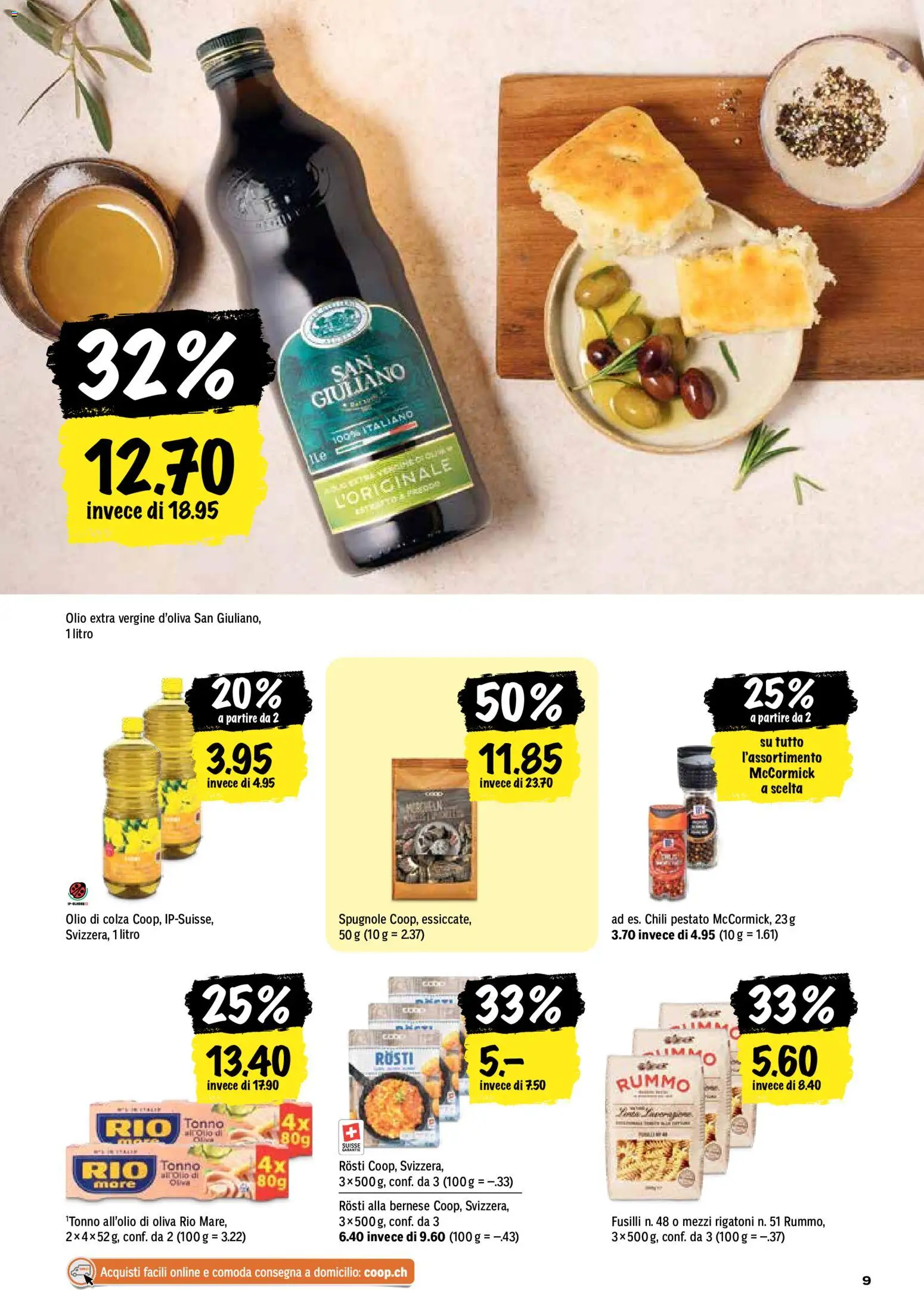 Coop aktionen IT – gültig ab 09.07.2026 | Seite: 9 | Produkte: Chili, Pasta