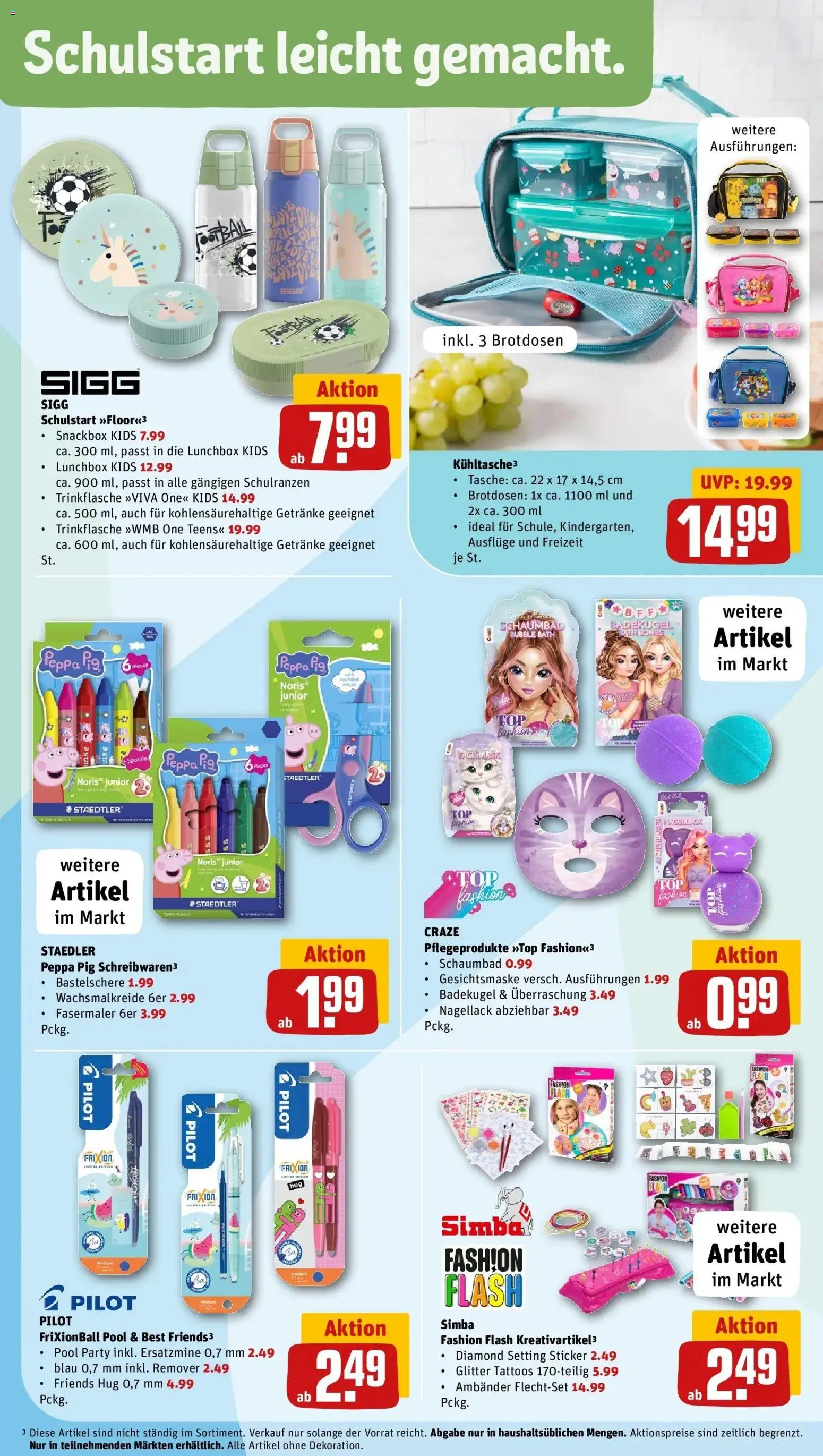 REWE Prospekt ab 03.08.2026 zum Blättern » Angebote | Seite: 35 | Produkte: Tasche, Nagellack, Football, Gesichtsmaske