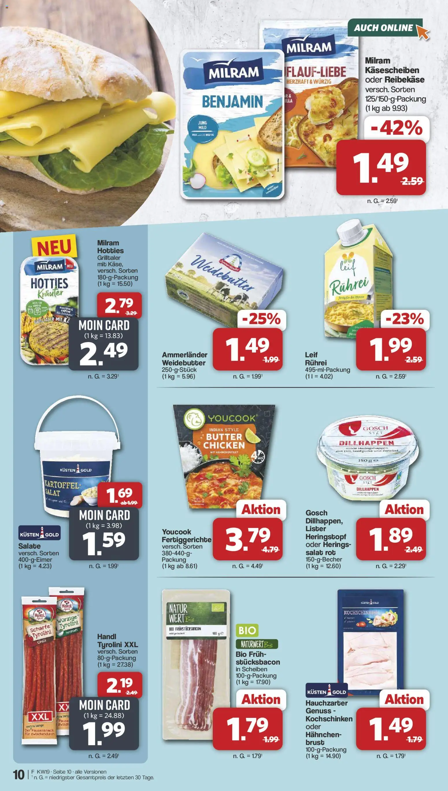 Famila Nordwest Prospekt 	 – gültig ab 04.05.2026 | Seite: 10 | Produkte: Butter, Chili, Reibekase, Salat