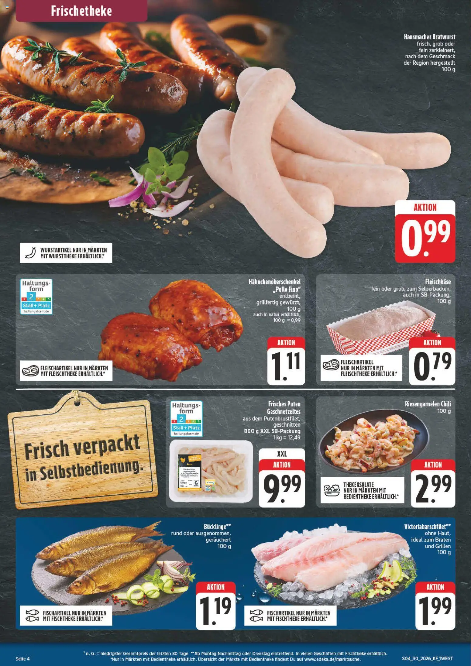 nah & gut Prospekt – gültig ab 20.07.2026 | Seite: 4 | Produkte: Bratwurst, Chili