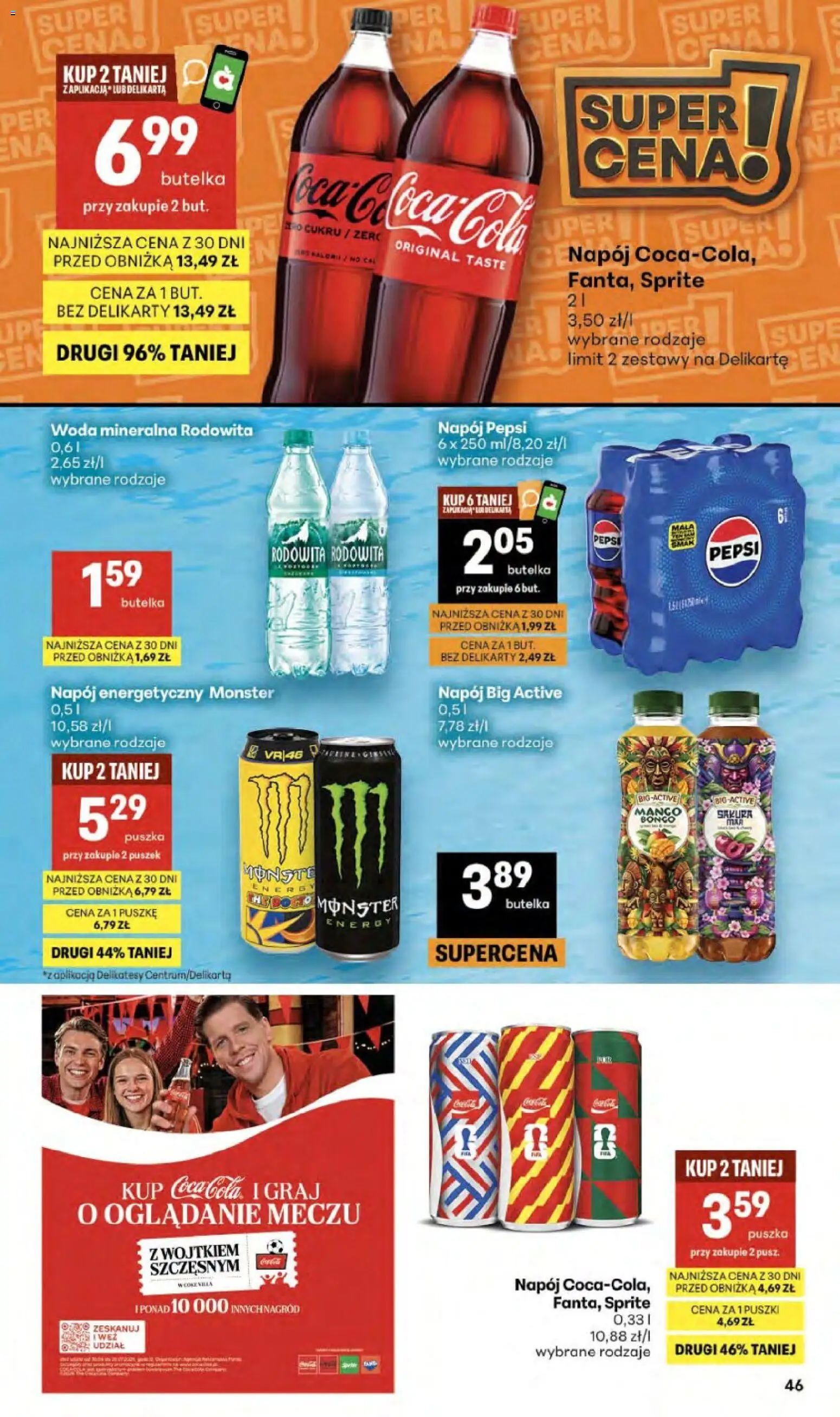 Delikatesy Centrum gazetka - Sklepy Własne od 03.06.2026 | Strona: 46 | Produkty: Mango, Pepsi, Delikatesy, Woda