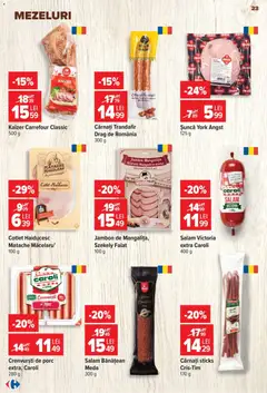 Ofertele Carrefour valabile de la 24.06.2026 | Pagină: 23 | Produse: Trandafir, Crenvurști, Salam, Cârnați