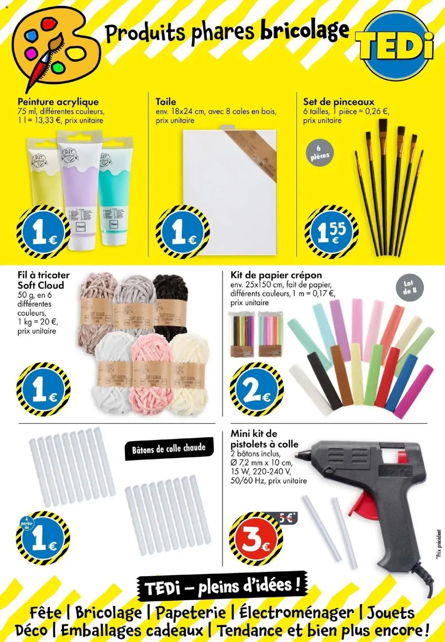 TEDi catalogue La Roche Sur Yon à partir du 04/09/2026 - promo en ligne | Page: 5 | Produits: Bricolage, Peinture, Jouets, Colle