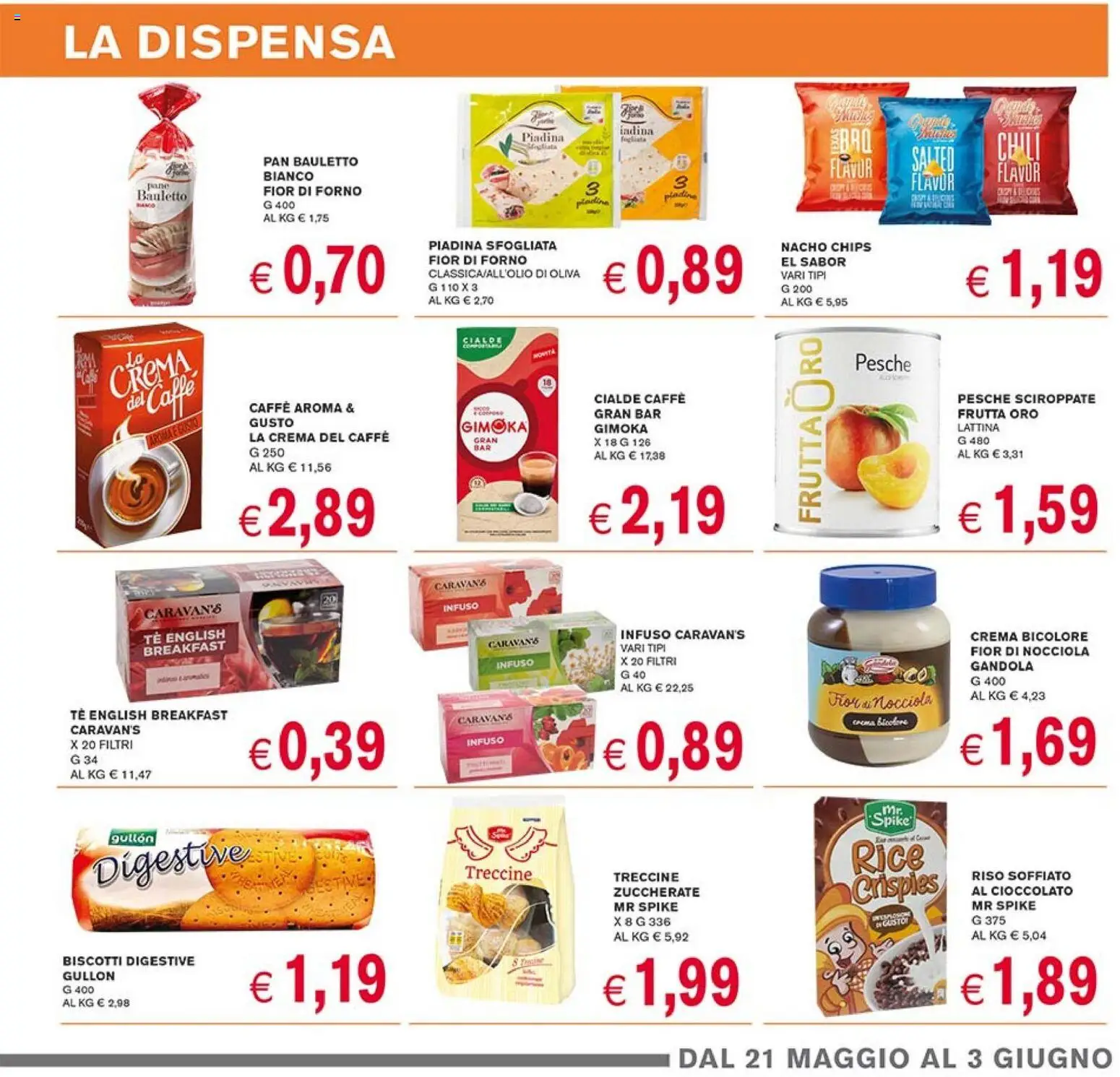 Volantino Coal del 21.05.2026 | Pagina: 9 | Prodotti: Pane, Cioccolato, Riso, Frutta