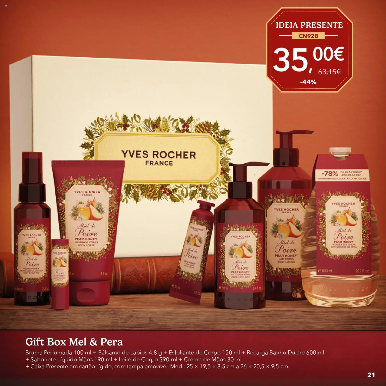 Yves Rocher Catálogo de natal │ válido de 21/10/2026 | Página: 21 | Produtos: Sabonete, Caixa, Leite, Mel