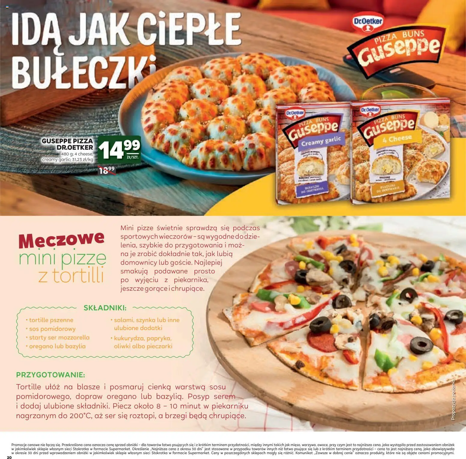 Stokrotka gazetka - Mistrzostwa Świata od 11.06.2026 | Strona: 20 | Produkty: Bazylia, Pizza, Mozzarella, Sos