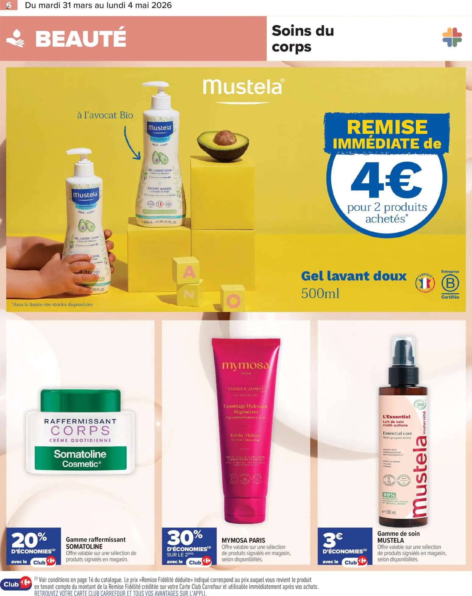 {H1} | Page: 6 | Produits: Gommage, Lait, Crème