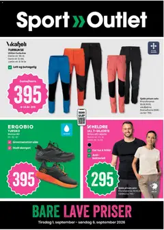Forhåndsvisning av Sport Outlet kundeavis gyldig fra 01/09/2026