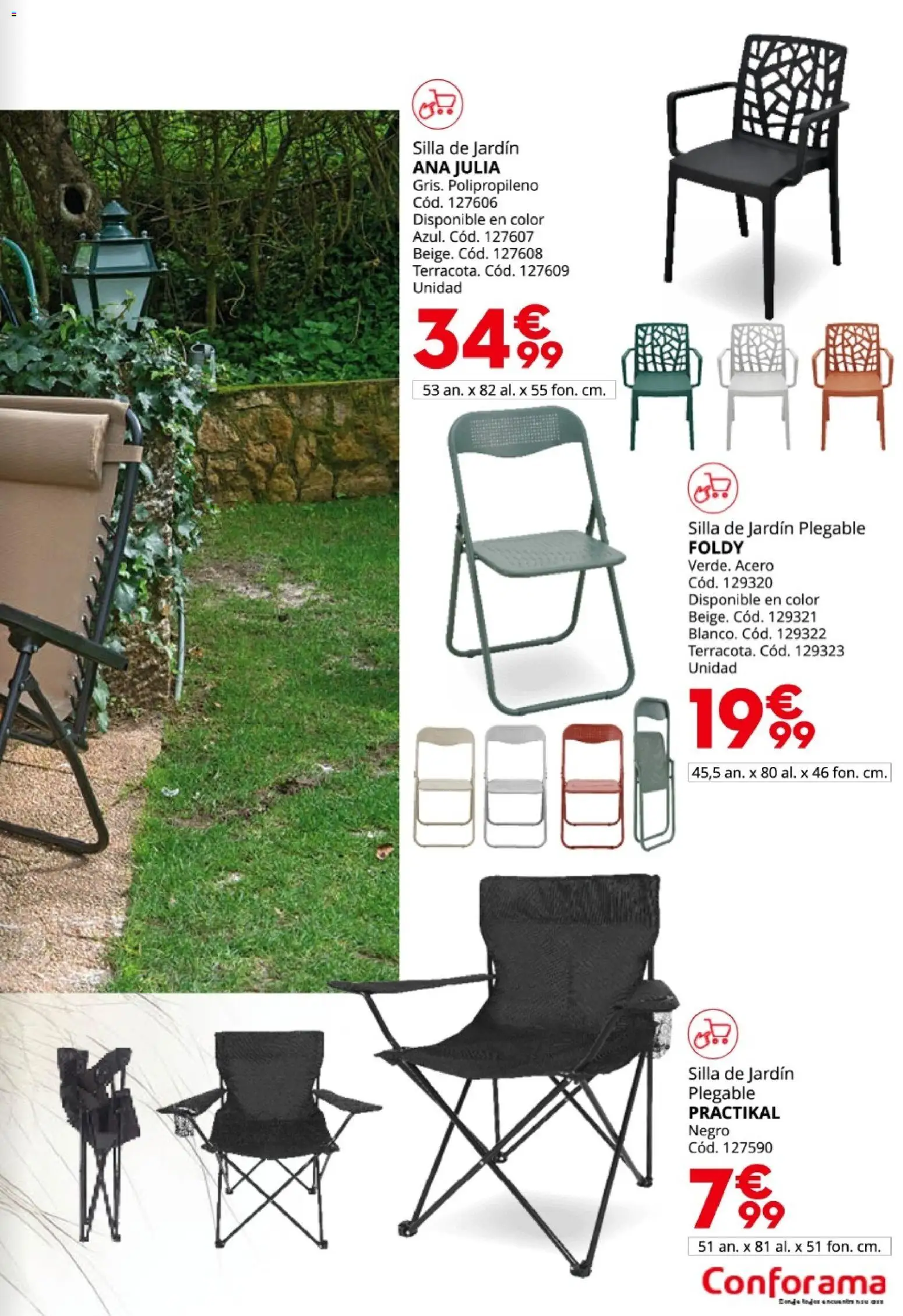 Conforama Guía Jardín 2026 │ válido desde el 19.03.2026 | Página: 25 | Productos: Silla