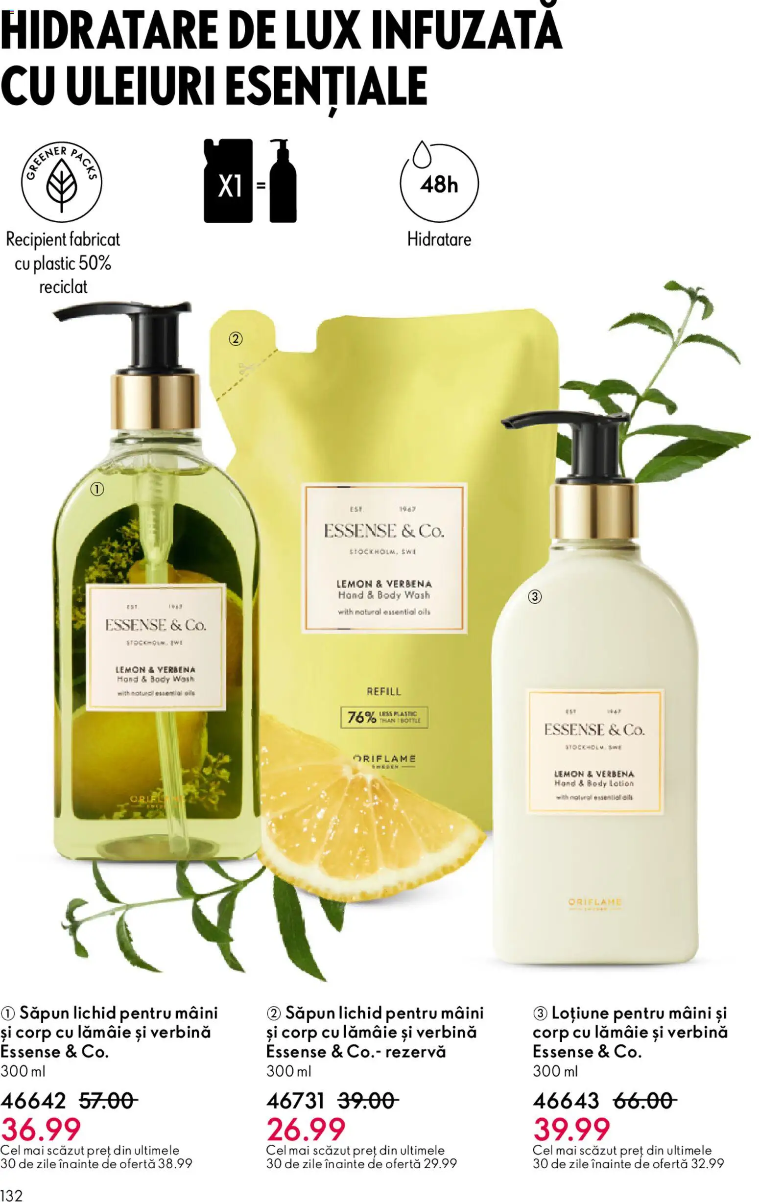 Noul catalog Oriflame – valabil de la 06.05.2026 | Pagină: 132 | Produse: Body, Săpun, Săpun lichid, Lămâie
