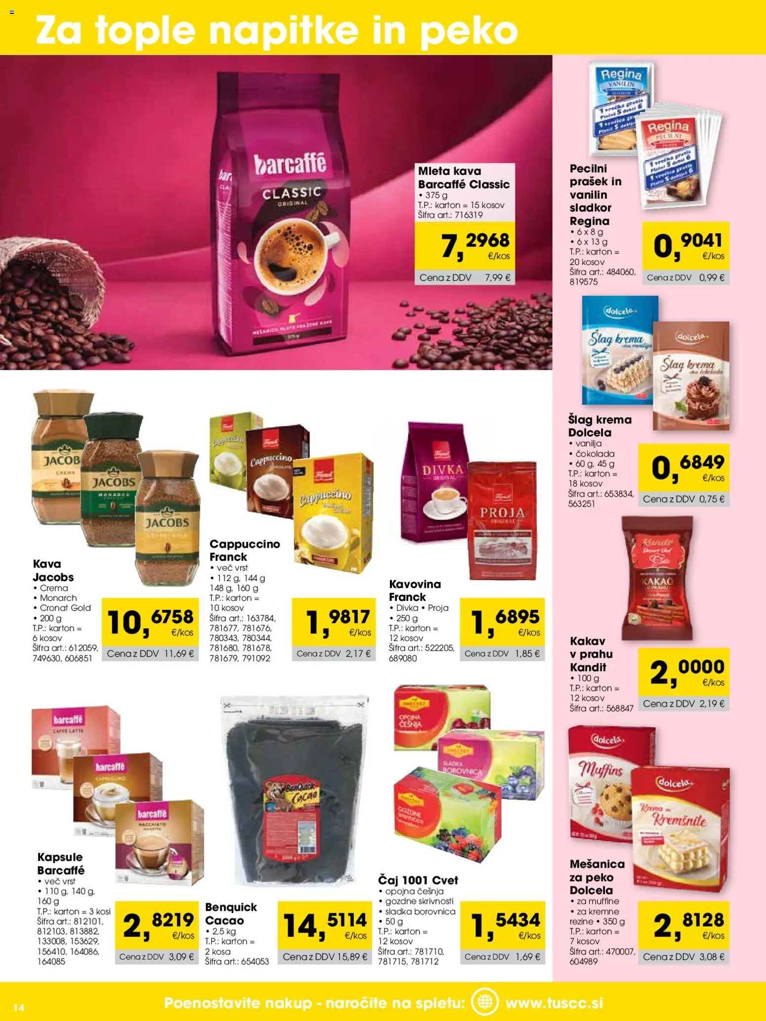 Novi Tuš katalog ponudbe – veljaven od 01.09.2026 | Stran: 14