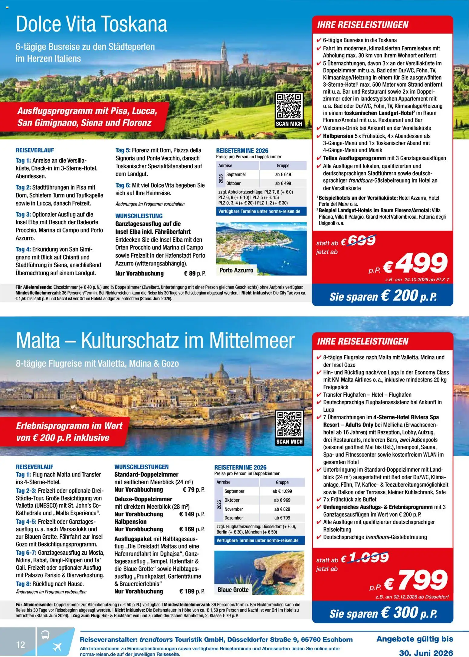 Norma Reisen – gültig ab 01.06.2026 | Seite: 12 | Produkte: Kaffee, Bad