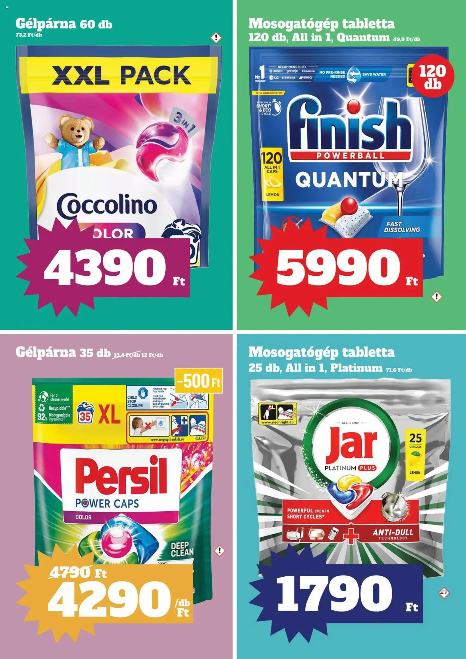 Vil-For akciós ujság - amely érvényes a következő dátumtól: 2026.07.30. | Oldal: 23 | Termékek: Coccolino, Persil, Bosch, Mosogatógép tabletta