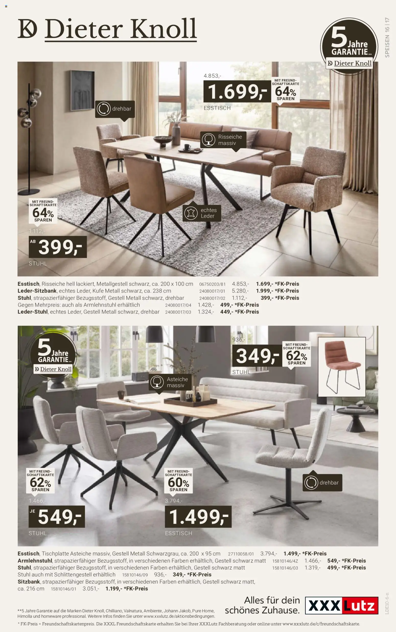 XXXLutz Dieter Knoll Spezial – gültig ab 17.10.2026 | Seite: 17 | Produkte: Matratze, Boxspringbett
