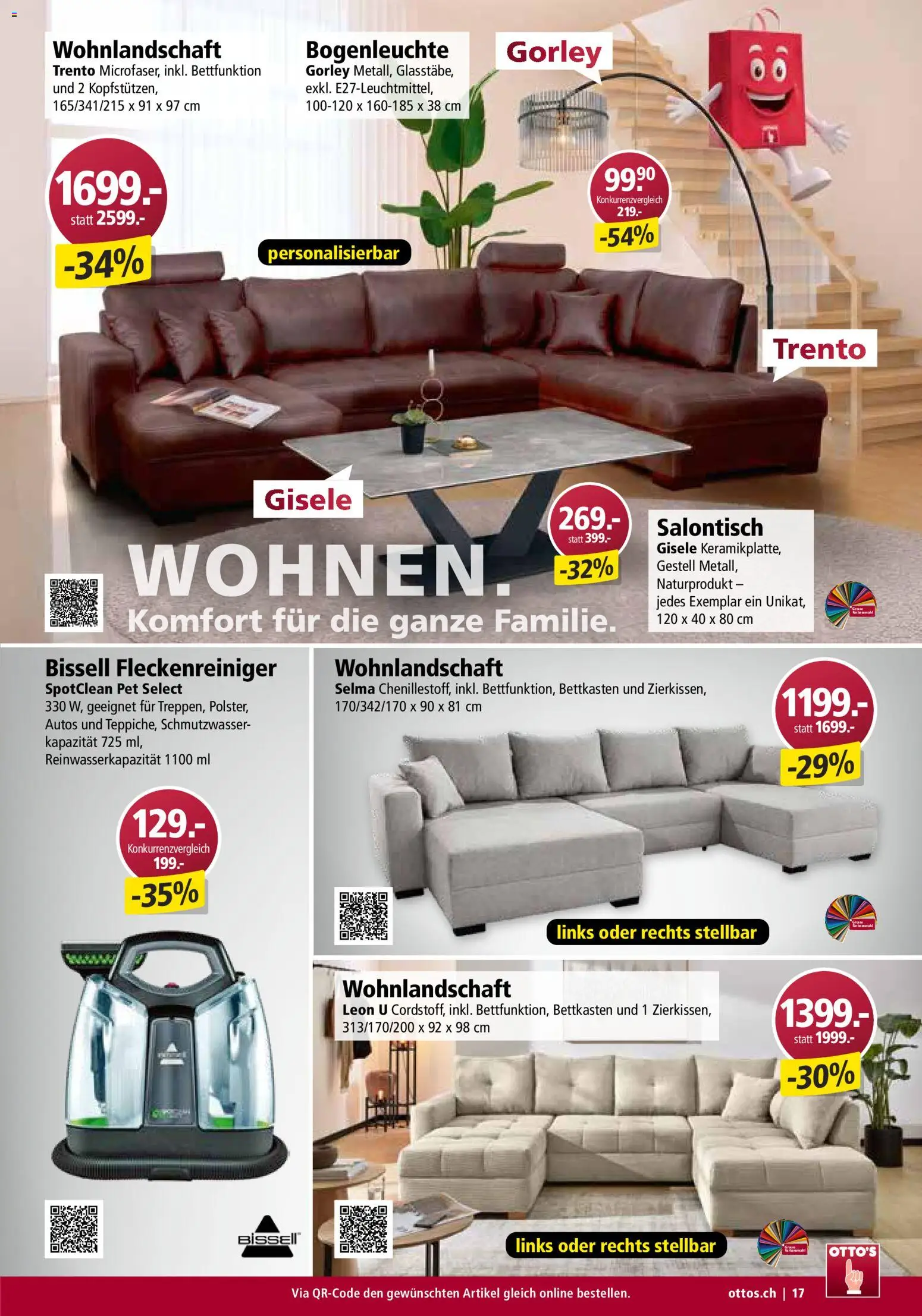 Otto's Aktionen Möbelflyer – gültig ab 01.09.2026 | Seite: 17 | Produkte: Wohnlandschaft