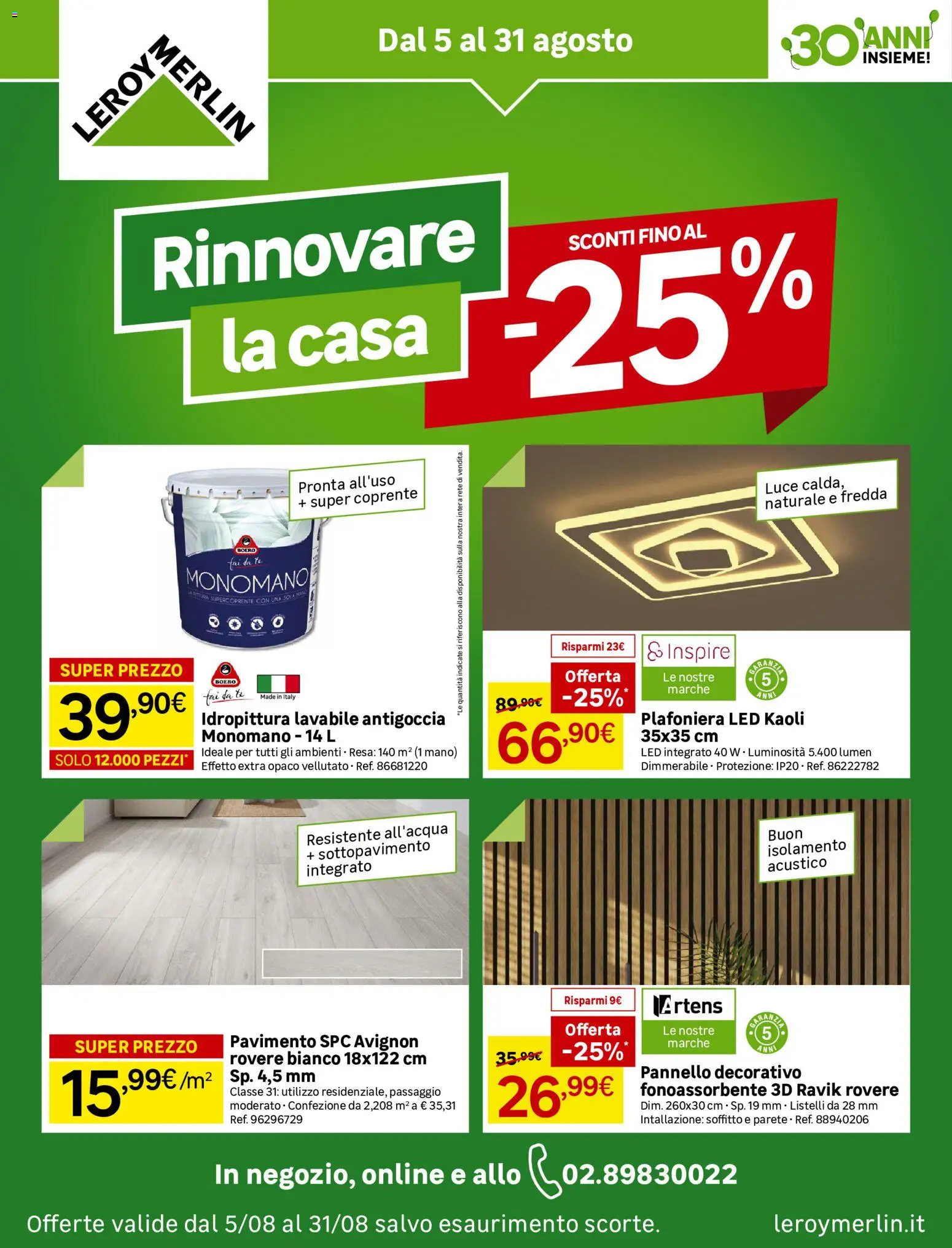 Volantino Leroy Merlin del 05/08/2026 | Pagina: 1