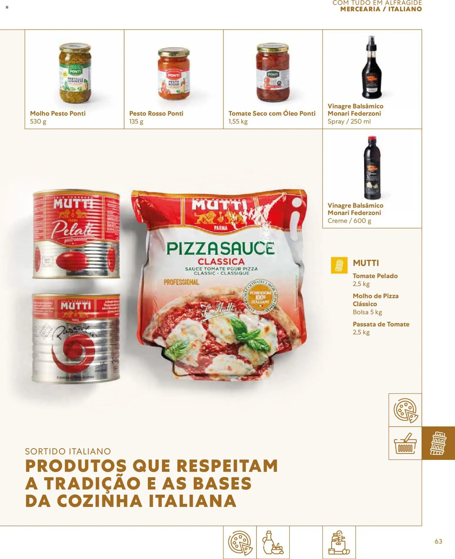 Recheio - Catálogo de Alfragide │ válido de 16/03/2026 | Página: 63 | Produtos: Vinagre, Vinagre balsâmico, Pesto, Passata de tomate