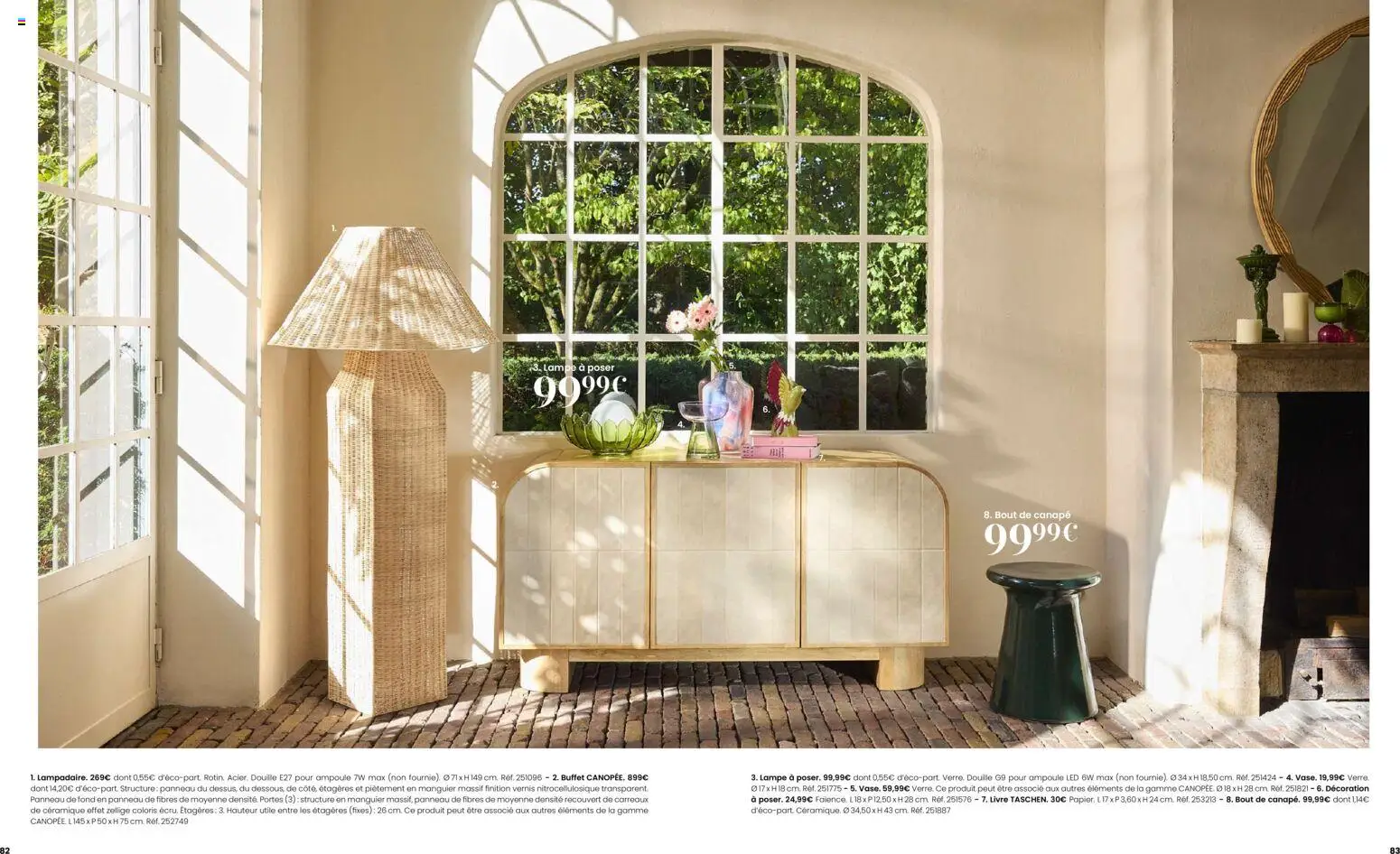 {H1} | Page: 42 | Produits: Canapé, Buffet, Portes, Livre