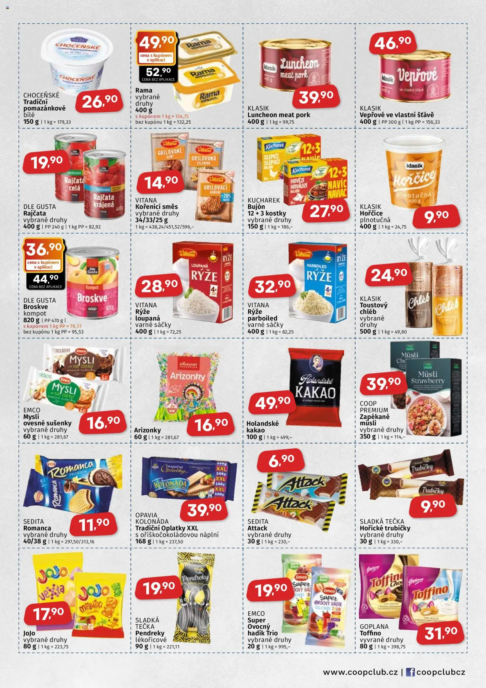 Coop leták - Východočeský region od 01.07.2026 | Strana: 3 | Produkty: Emco Mysli, Broskve, Oplatky, Sušenky