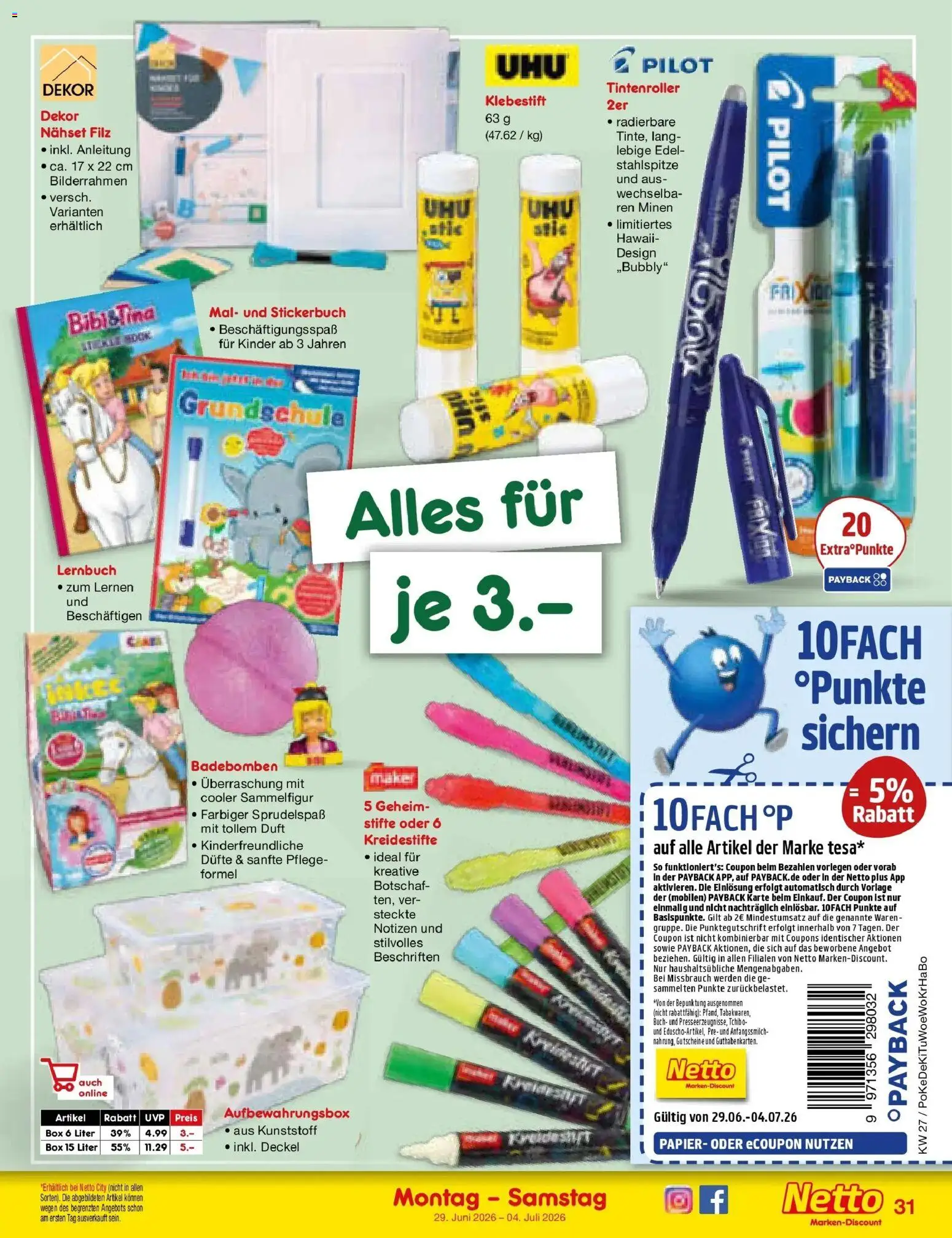 Netto Marken-Discount Prospekt Waiblingen-Bittenfeld – gültig ab 28.06.2026 | Seite: 47 | Produkte: Box, Duft, Bilderrahmen