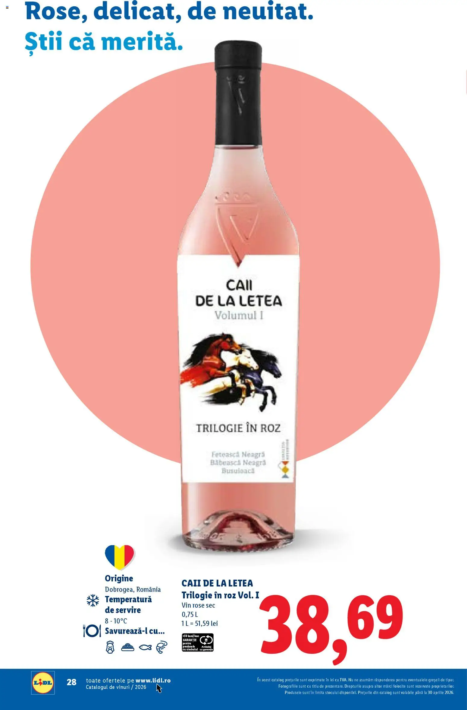 Noul catalog Lidl – valabil de la 23.02.2026 | Pagină: 28 | Produse: Vin